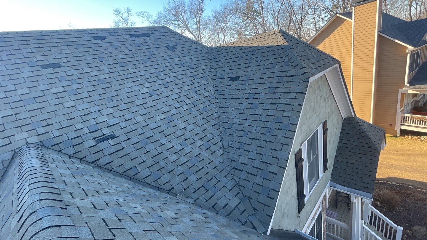 Residential Roofing Installation using GAF Timberline HD Weathered wood by Georgia Roof Advisors