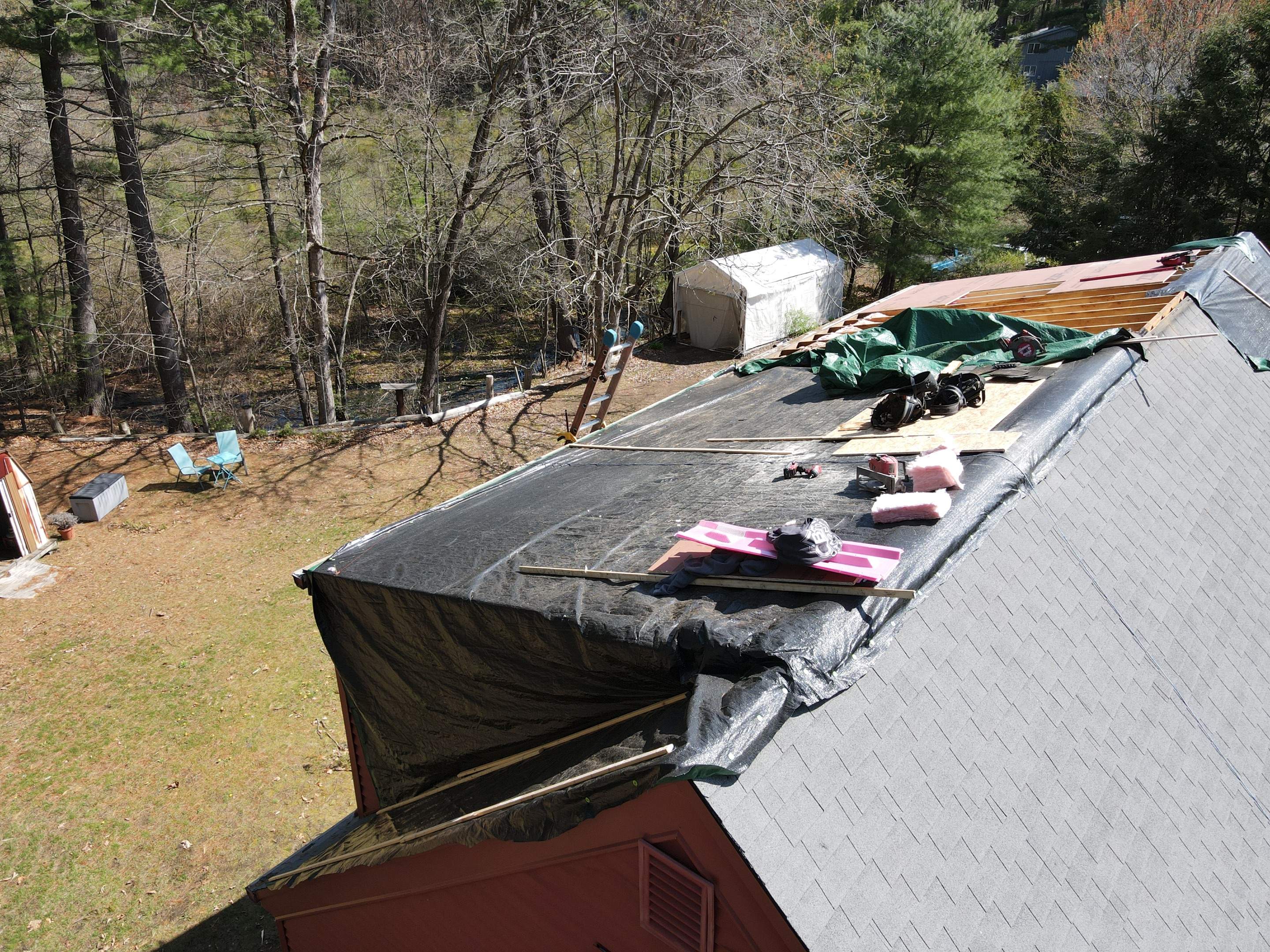 Tree Damage/Roof Repair by Chagnon Building & Remodeling LLC