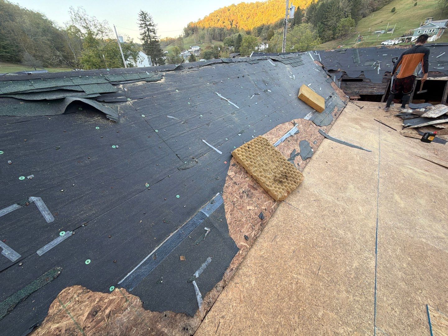 Residential Roofing Installation using GAF Timberline HDZ Oyster Grey by Rainstoppers Roofing