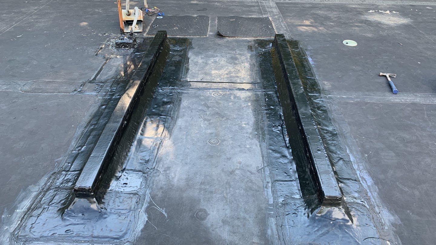 Commercial Roofing Repair using EPDM  by A Plus Exterior