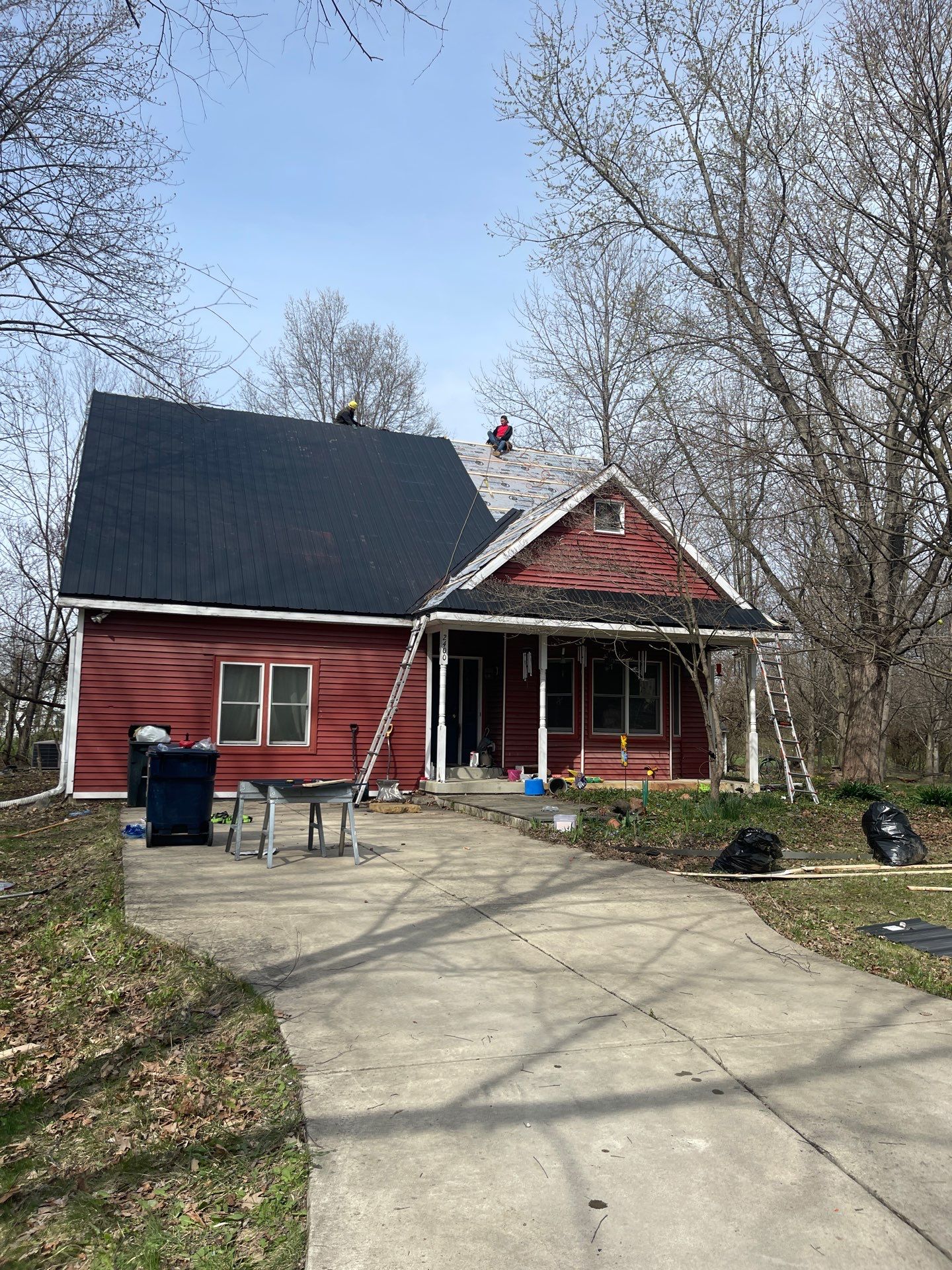 Exposed Fastener Metal Roof Replacement in Noblesville, IN by 4Ever Metal Roofing