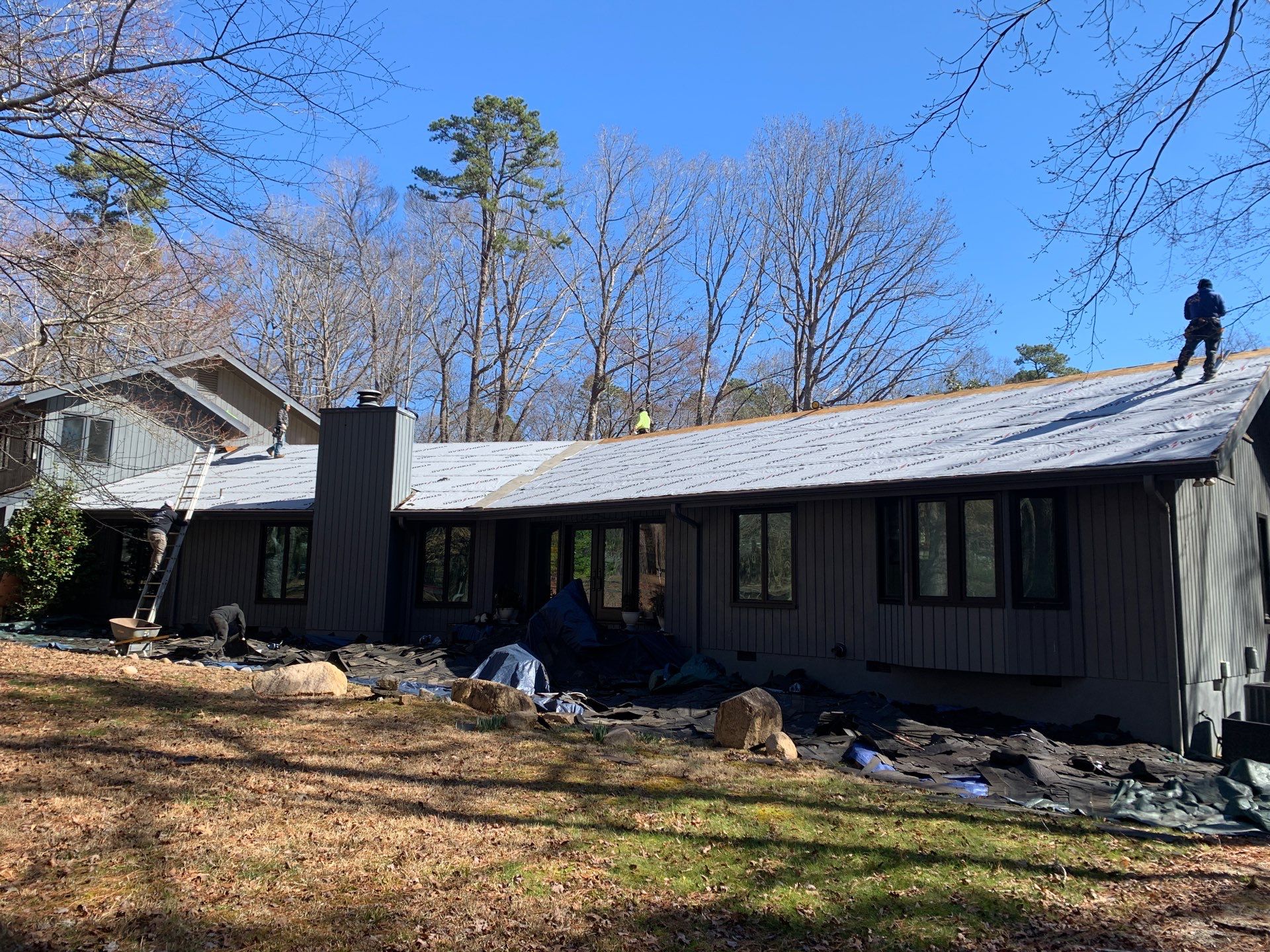 Project in Chapel Hill, NC by Barnes Restoration Inc. 