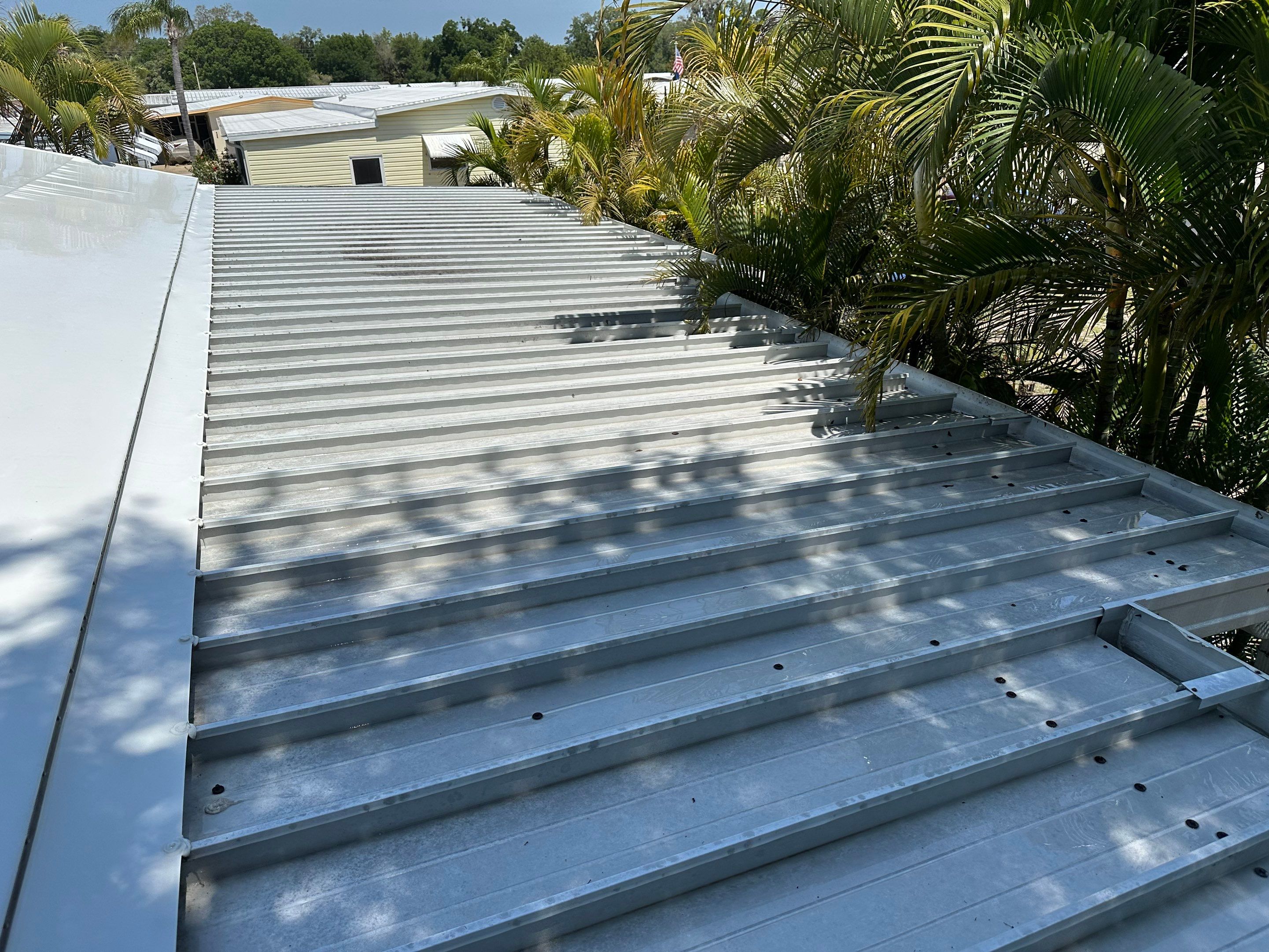 TPO Membrane & Metal Roof Cleaning + Gutter Cleaning in Fisherman’s Cove RV Park, Terra Ceia, FL | Sunshine AquaWash by Sunshine AquaWash