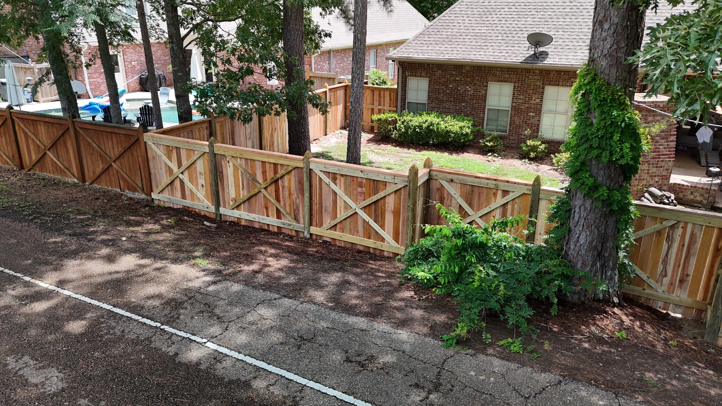6' Cedar Good Neighbor 6x6 Gothic by Roberson Construction LLC