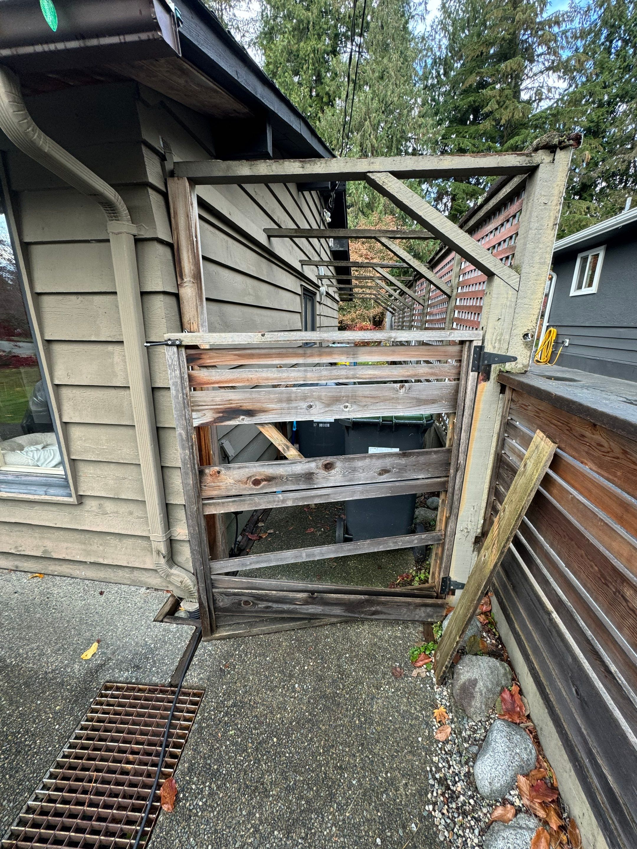 New Wooden Gate by YVR Construction Group