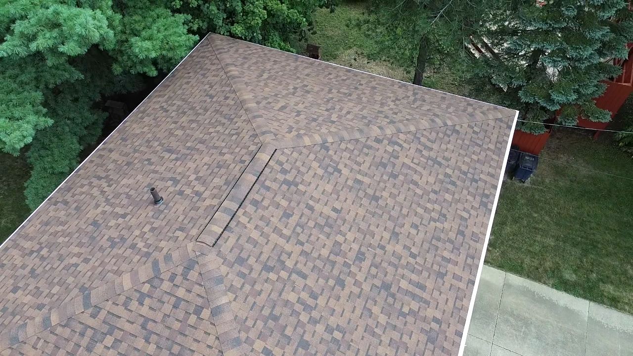Atlas Pinnacle, Color, Burnt Hickory, Drip Edge, Color, Royal Brown by Eagle Eye Roofing
