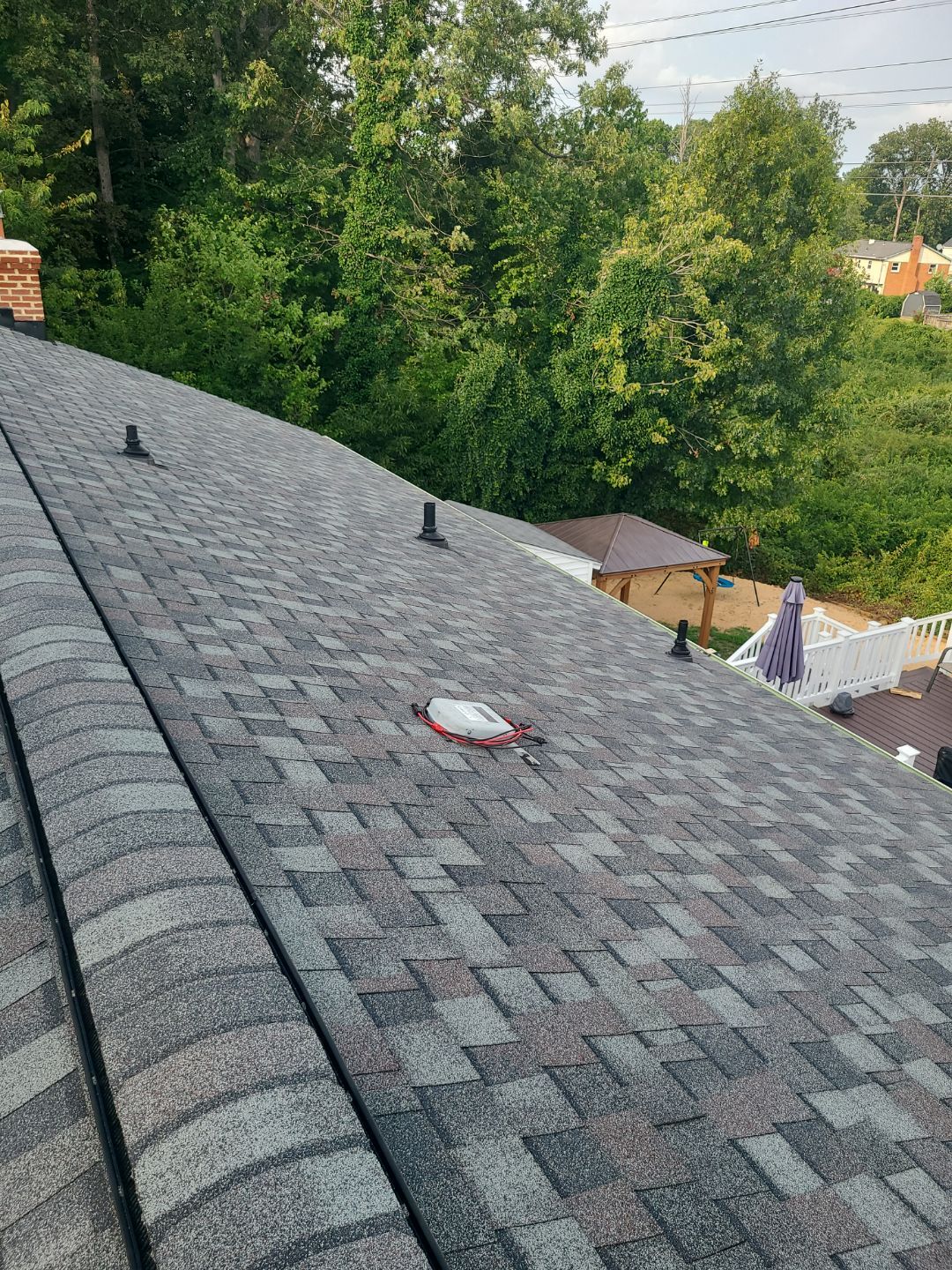 Woodbridge: Roof Replacement with CertainTeed Landmark Pro Designer Shingles in Max Def Colonial Slate by RM Banning, Inc.