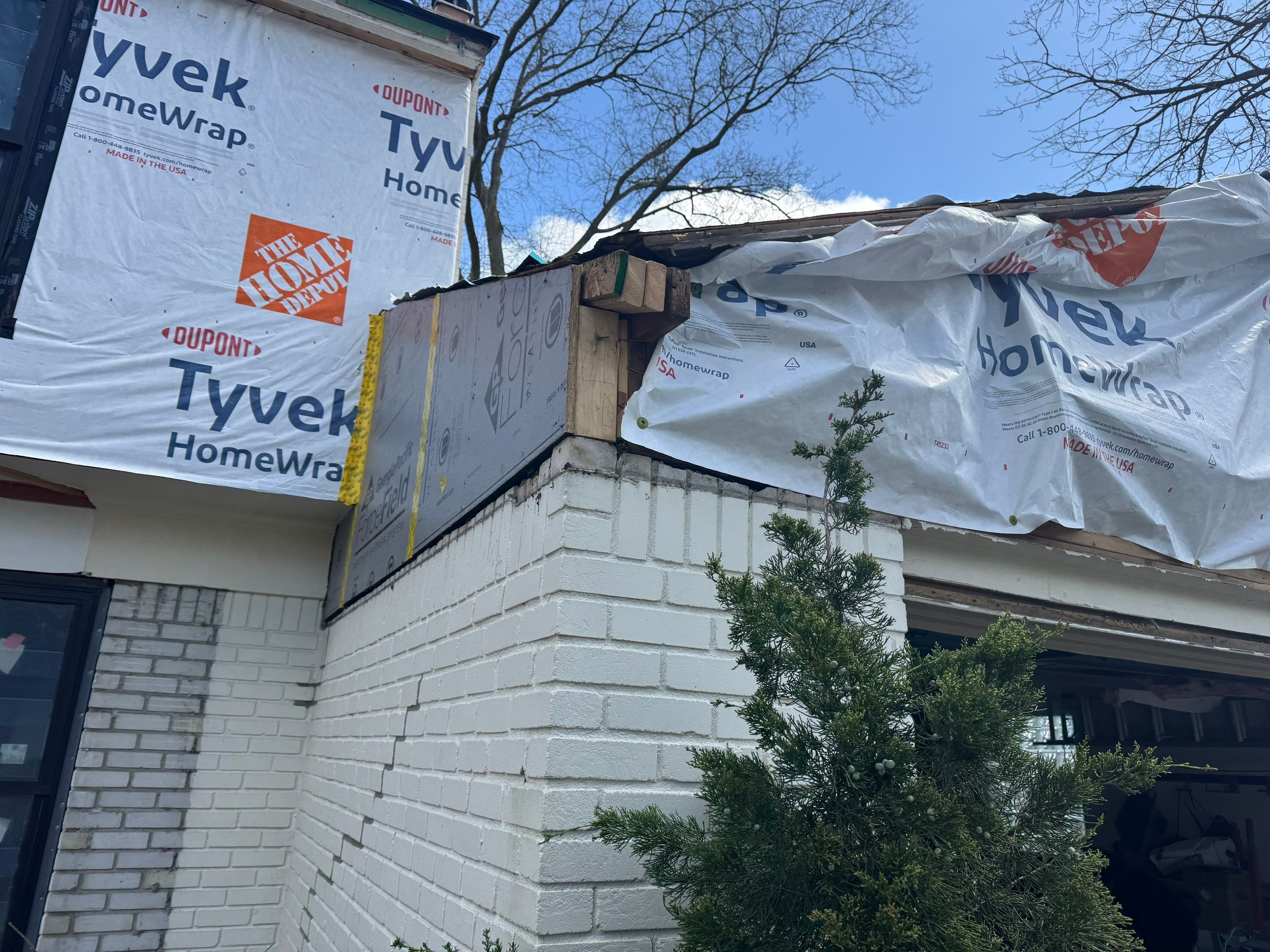 Siding Replacement using Hardie Plank S8 1/4"  Arctic White by 180 Contractors