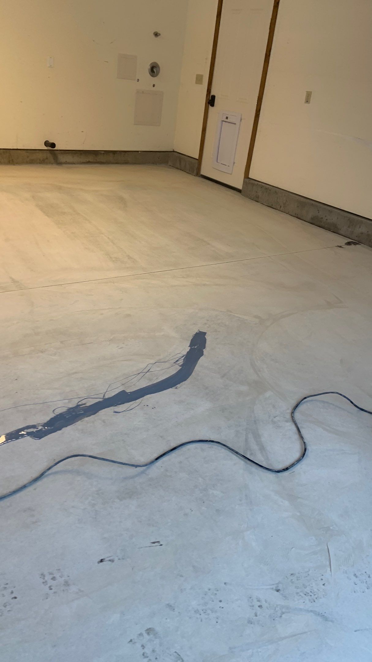 Garage Transformation using Pebble Beach by Croc Coatings, LLC