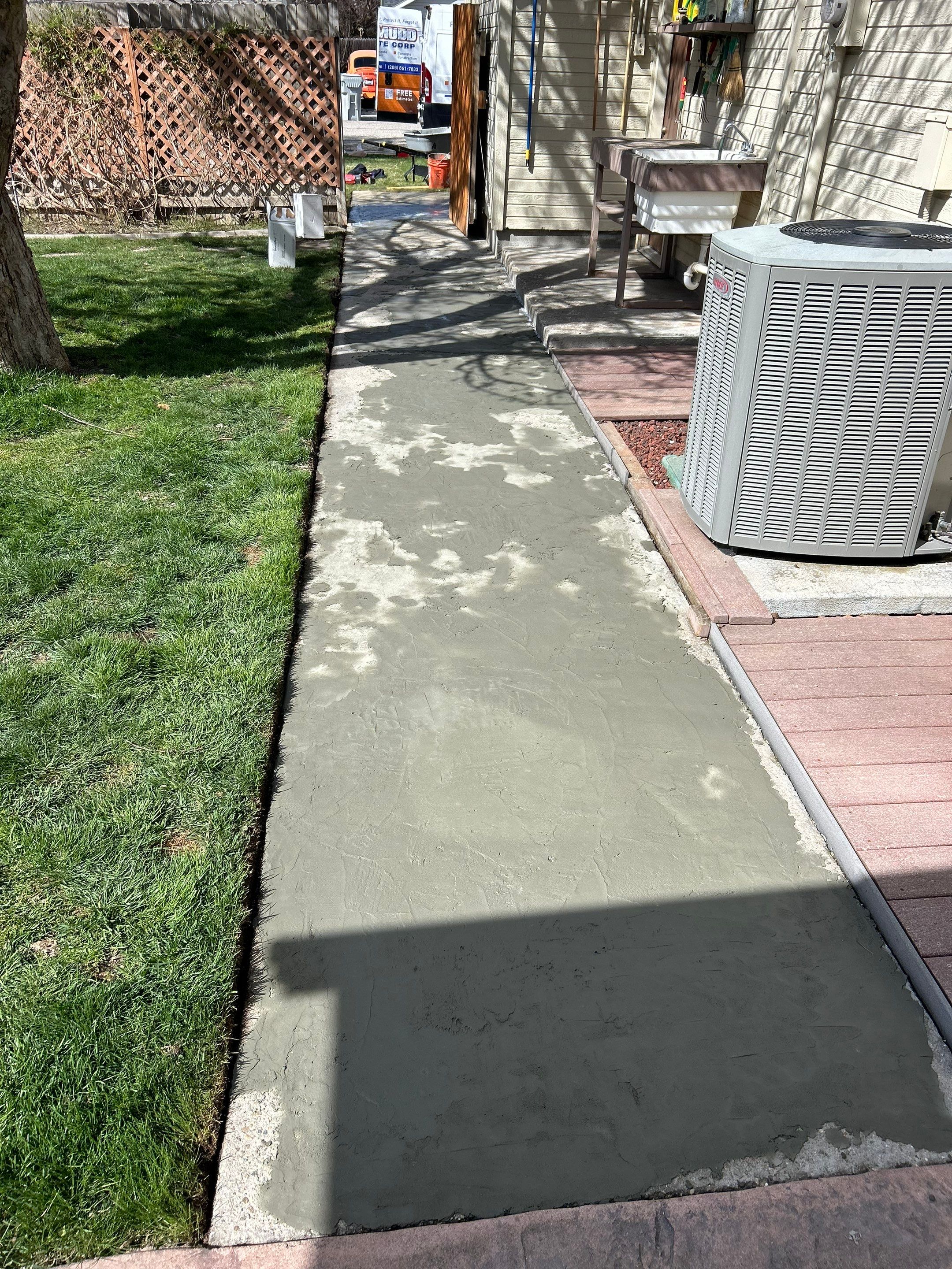Walkway Makeover with Vuba Stone by Mr. Mudd Concrete