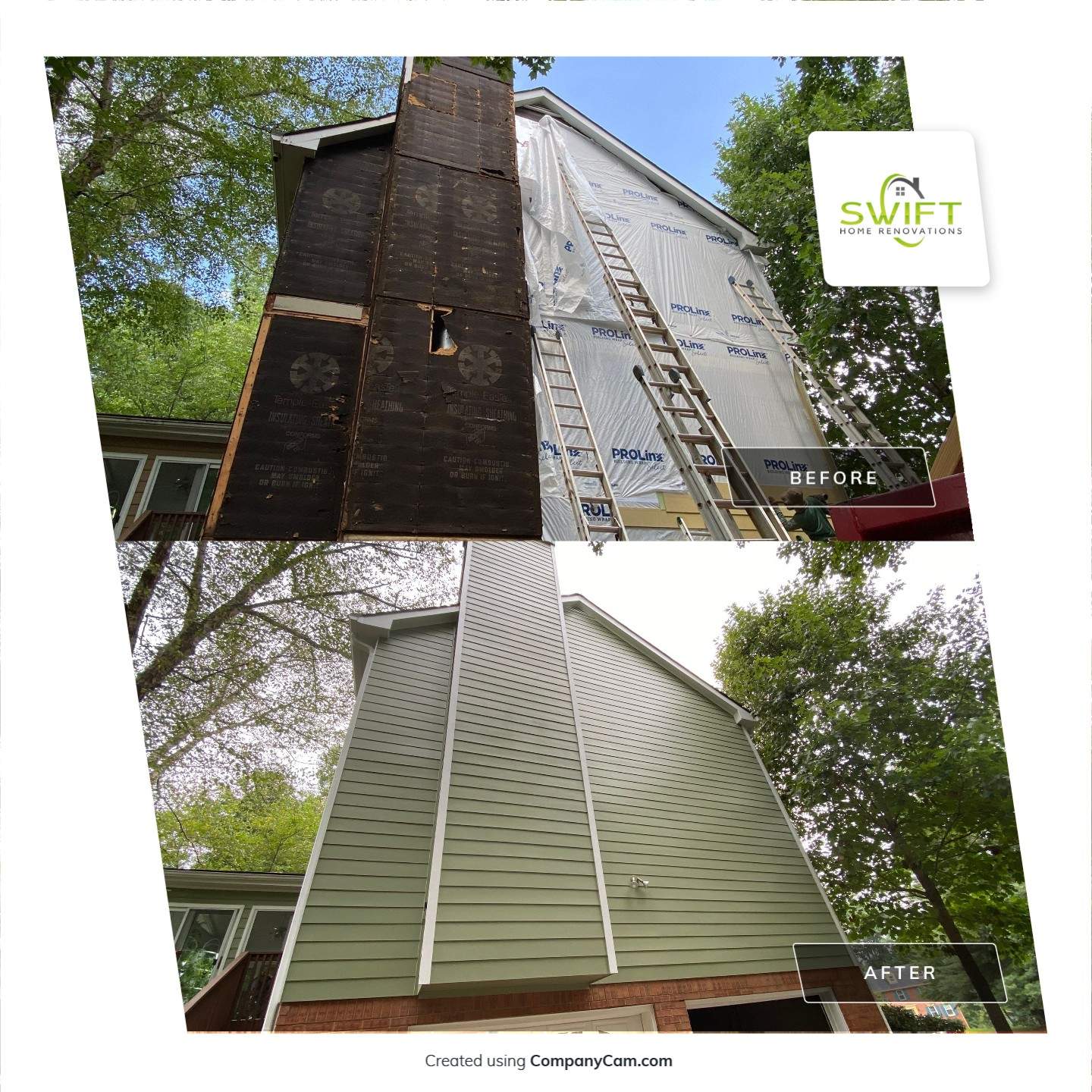 Siding Replacement and Exterior Trim Painting in Marietta, Georgia by Swift Home Renovations