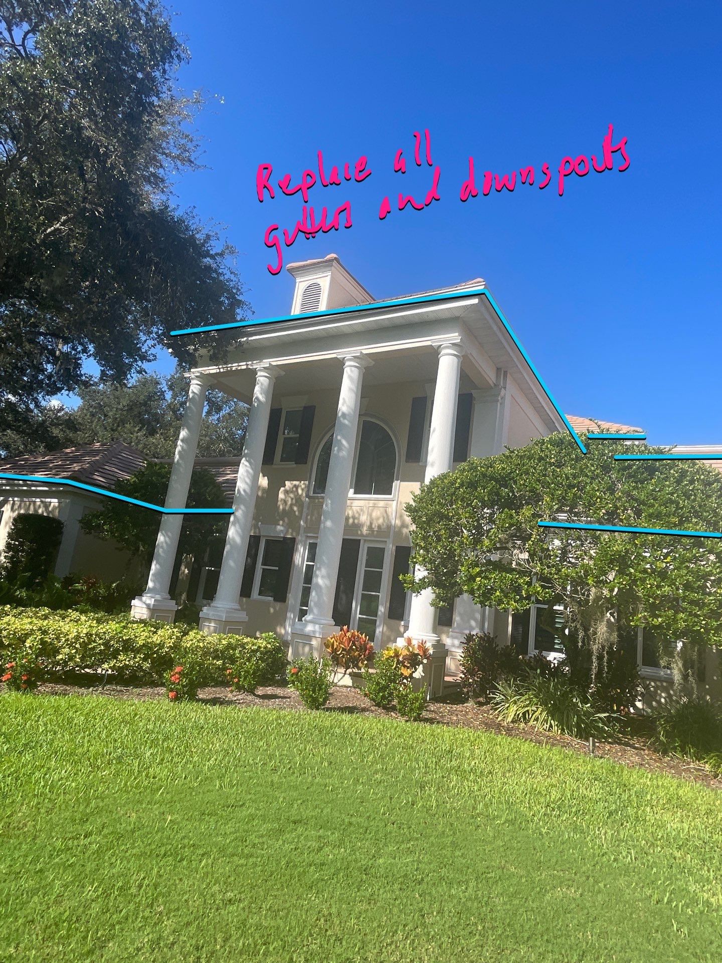 7-Inch Seamless Gutters for Large Roofs in Osprey FL by Gutter Professors