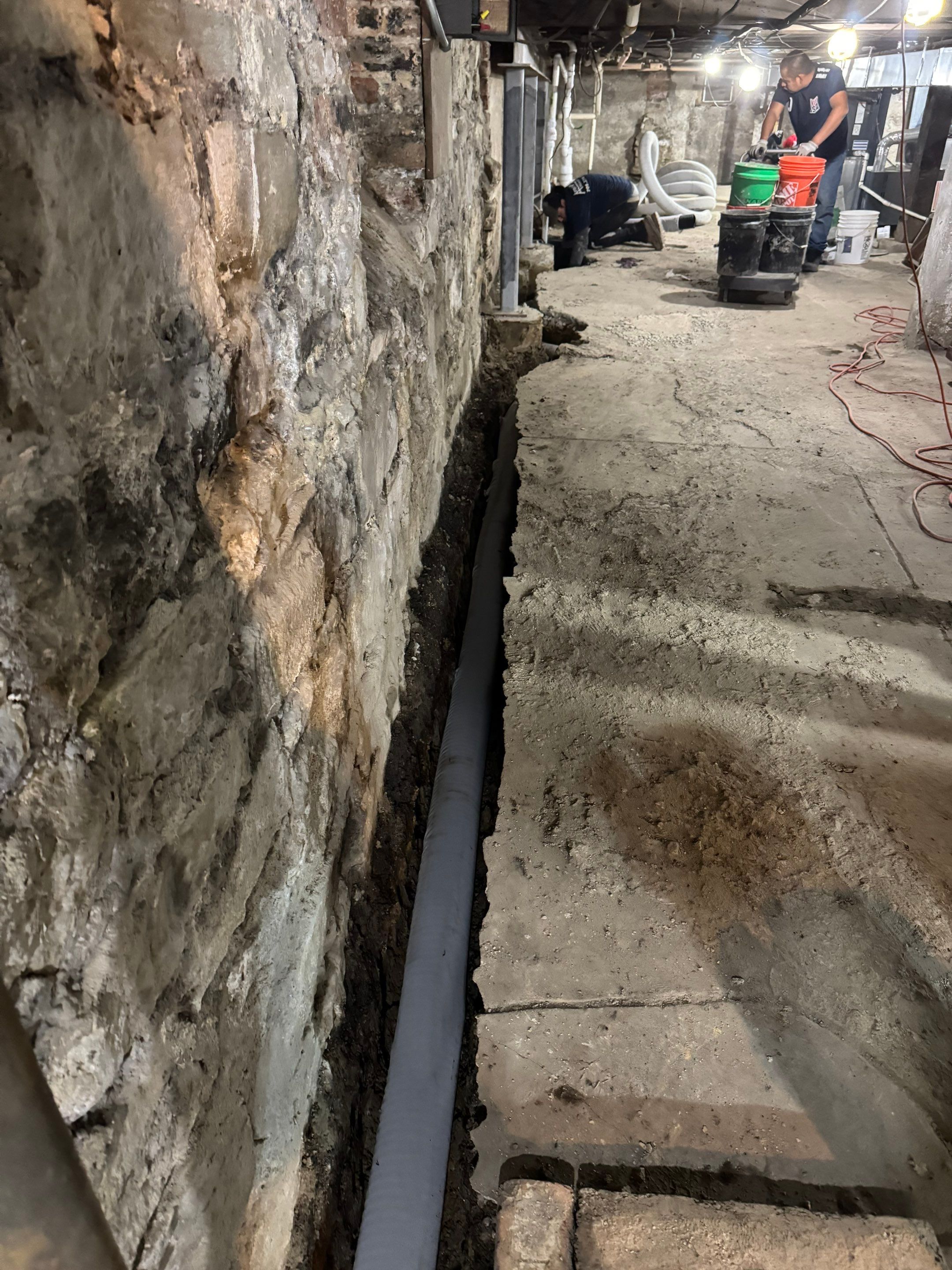 Chicago Drain Tile System by Area Wide Waterproofing