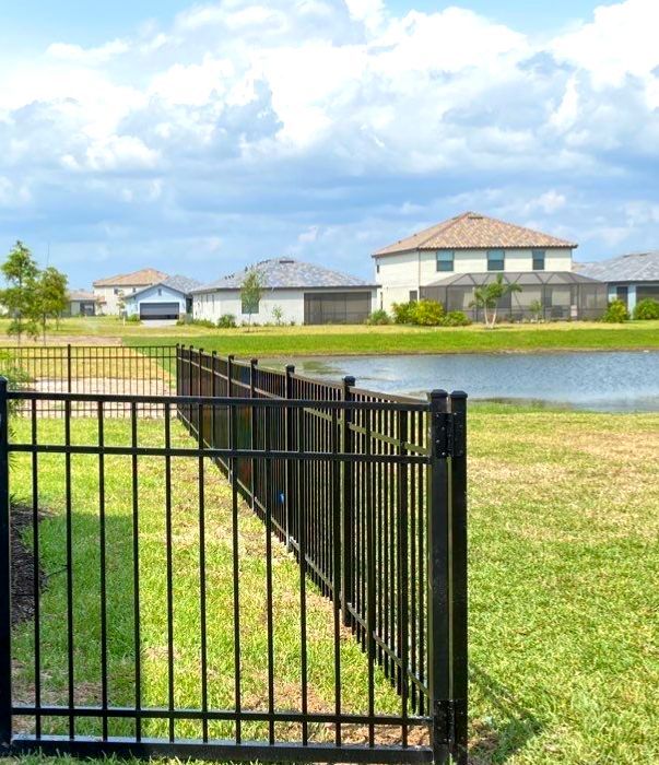 Aluminum Fence Installation using Black 3 Rail Aluminum Fence by Asap fence and gates, LLC