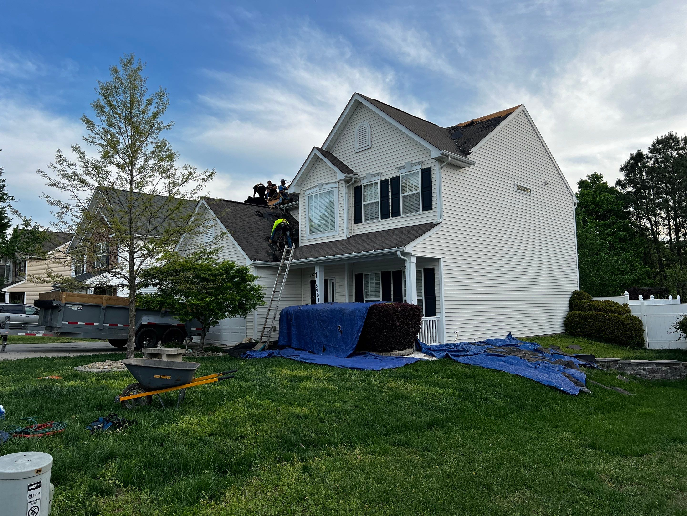 Roof and gutter replacement by hail damage by Just Brilliant Restoration JBR