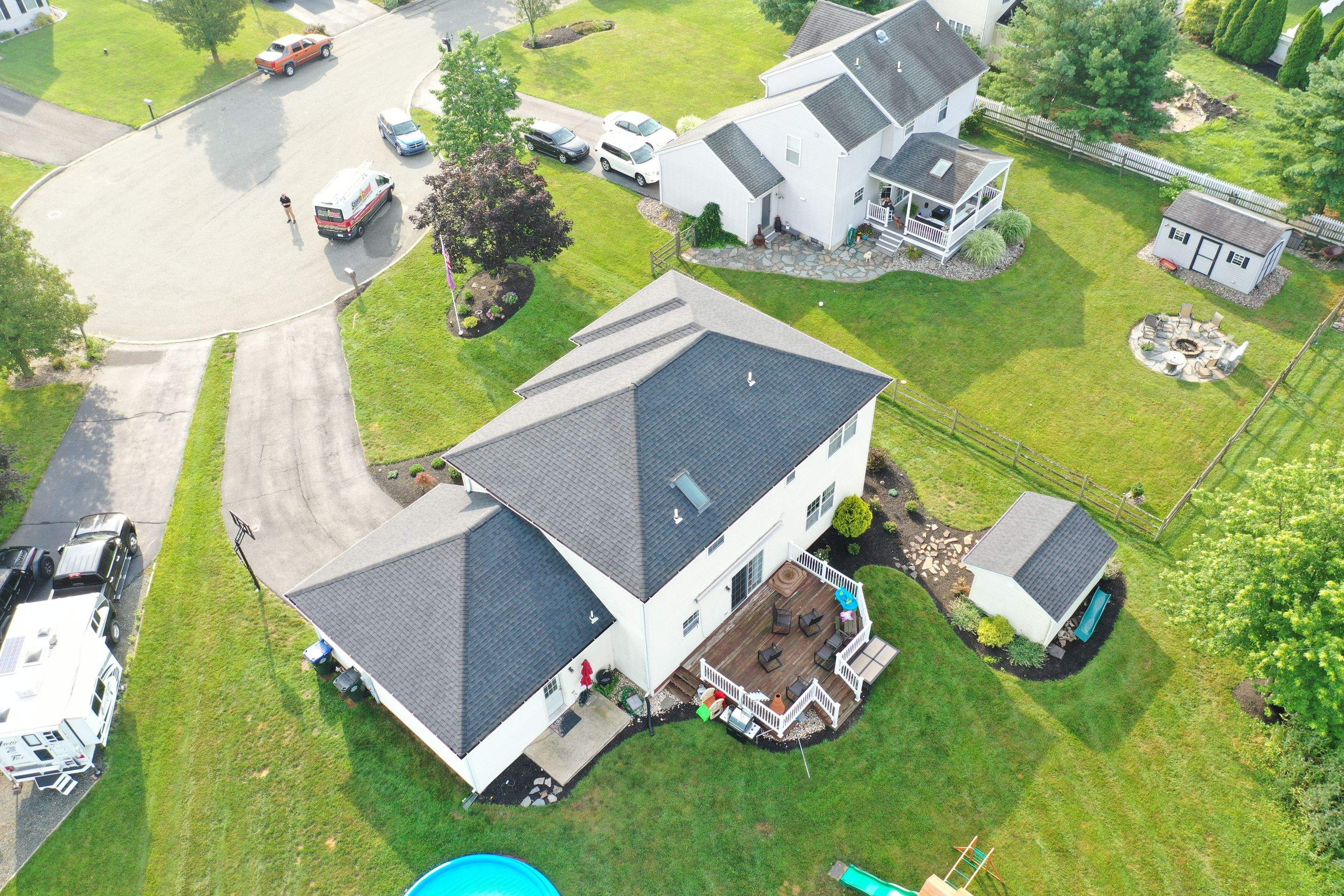 Roofing Installation using CertainTeed Landmark - Moire Black by Storm Guard of Ches-Mont PA