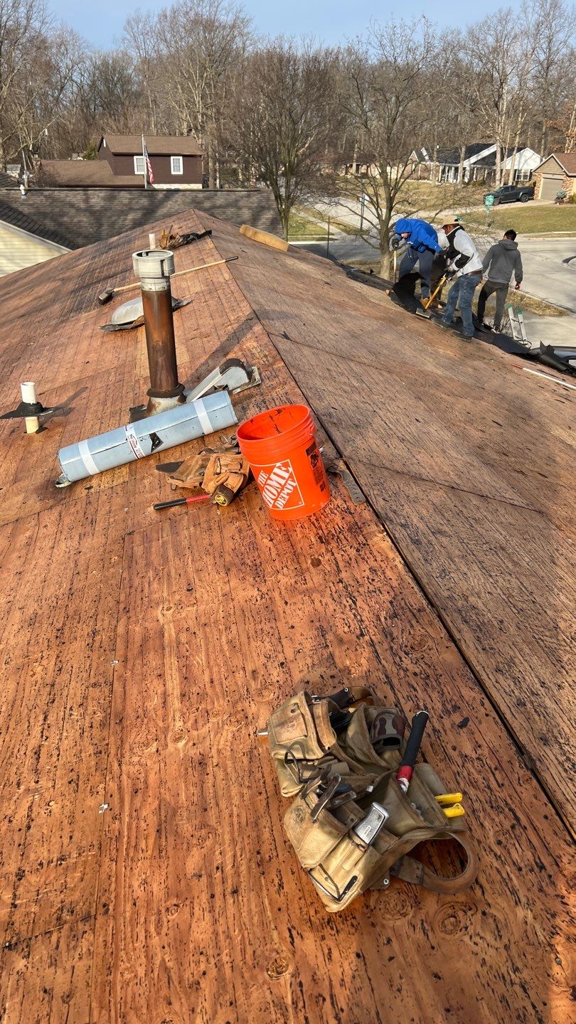 Residential Roofing Installation using GAF Timberline HDZ Charcoal by Nitro Roofing and Construction