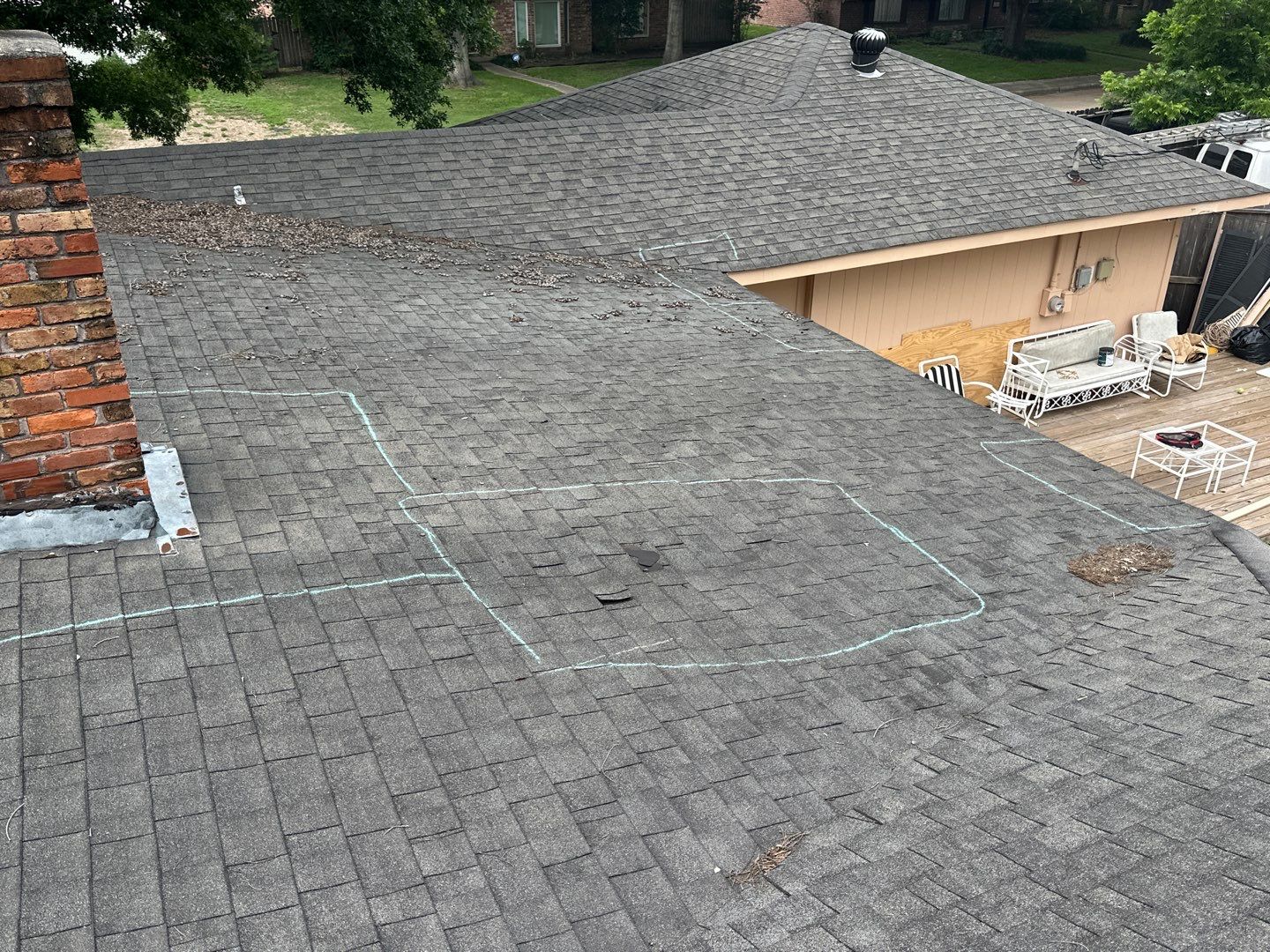 Hail Damage using Owen's Corning Duration (Lifetime) Shingles by Roof Repair Company