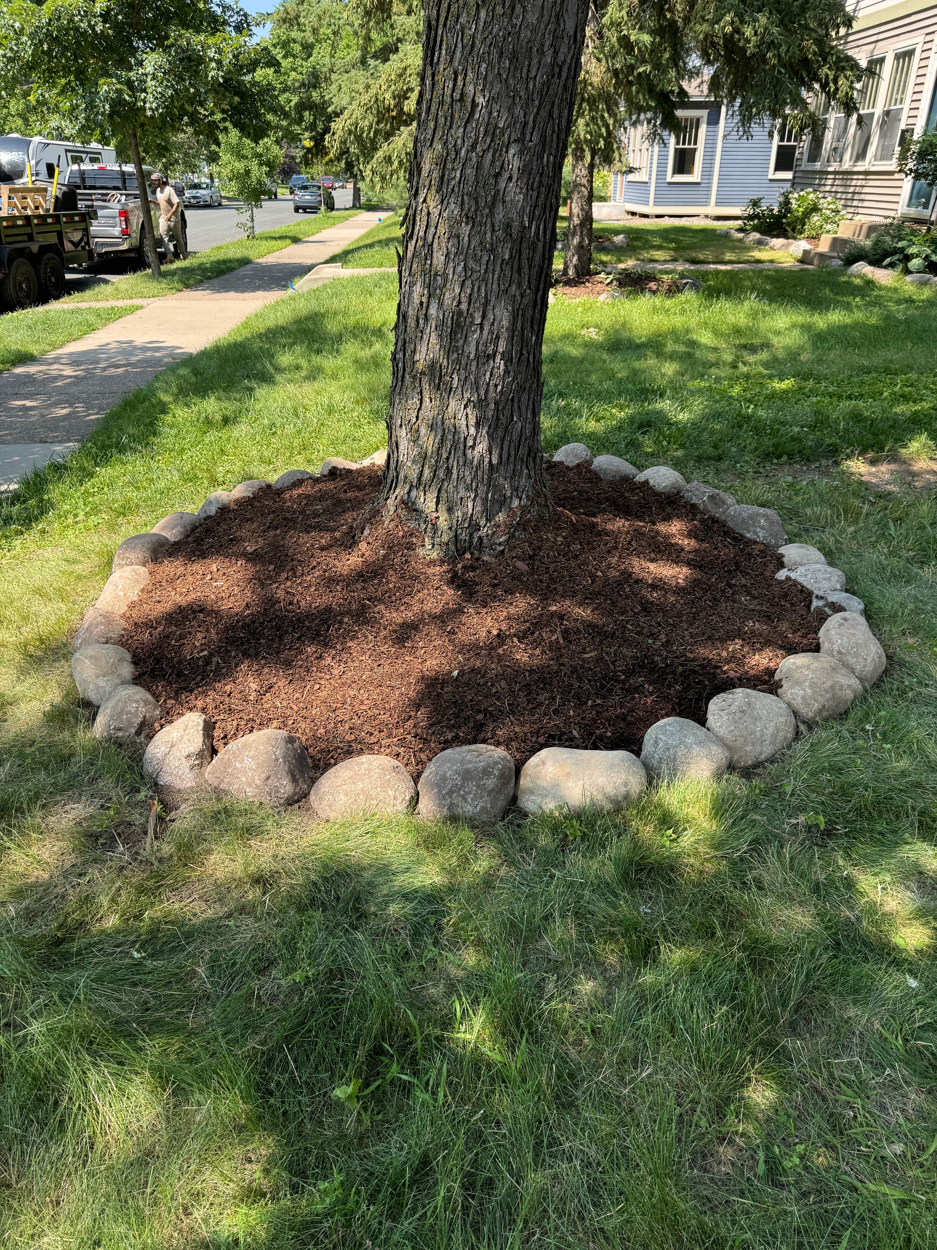 Edging Installation by Sota landscaping