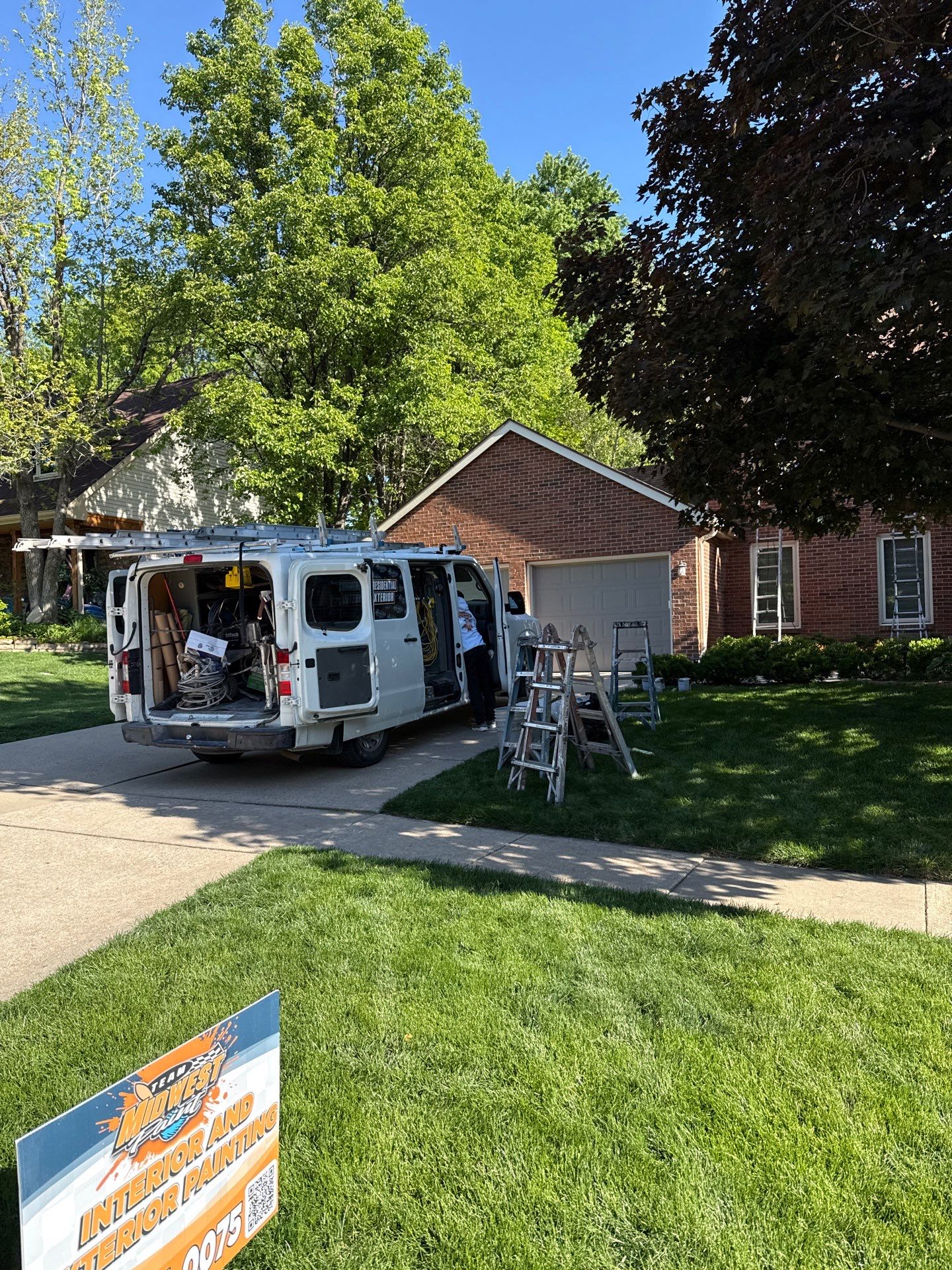 Residential Exterior Trim Repaint by Midwest Paint LLC