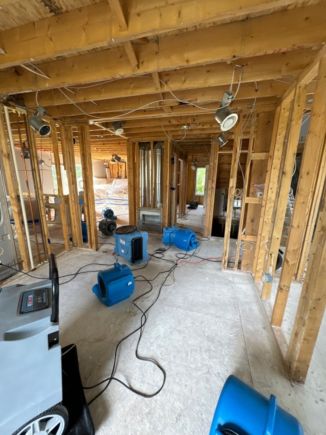 Toilet supply line break in 2nd level Master Bathroom by Chicagoland Water Medics