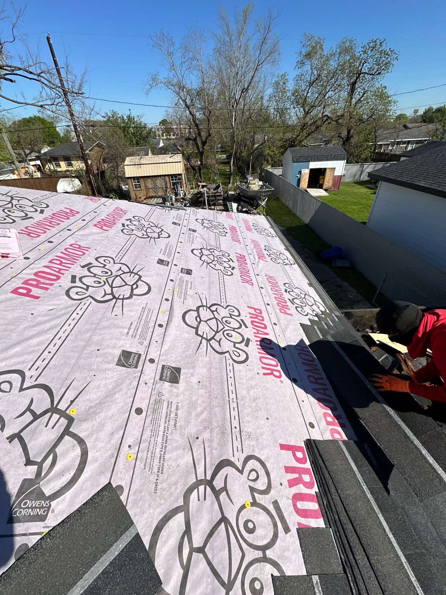Project in Houston by Motion Roofing
