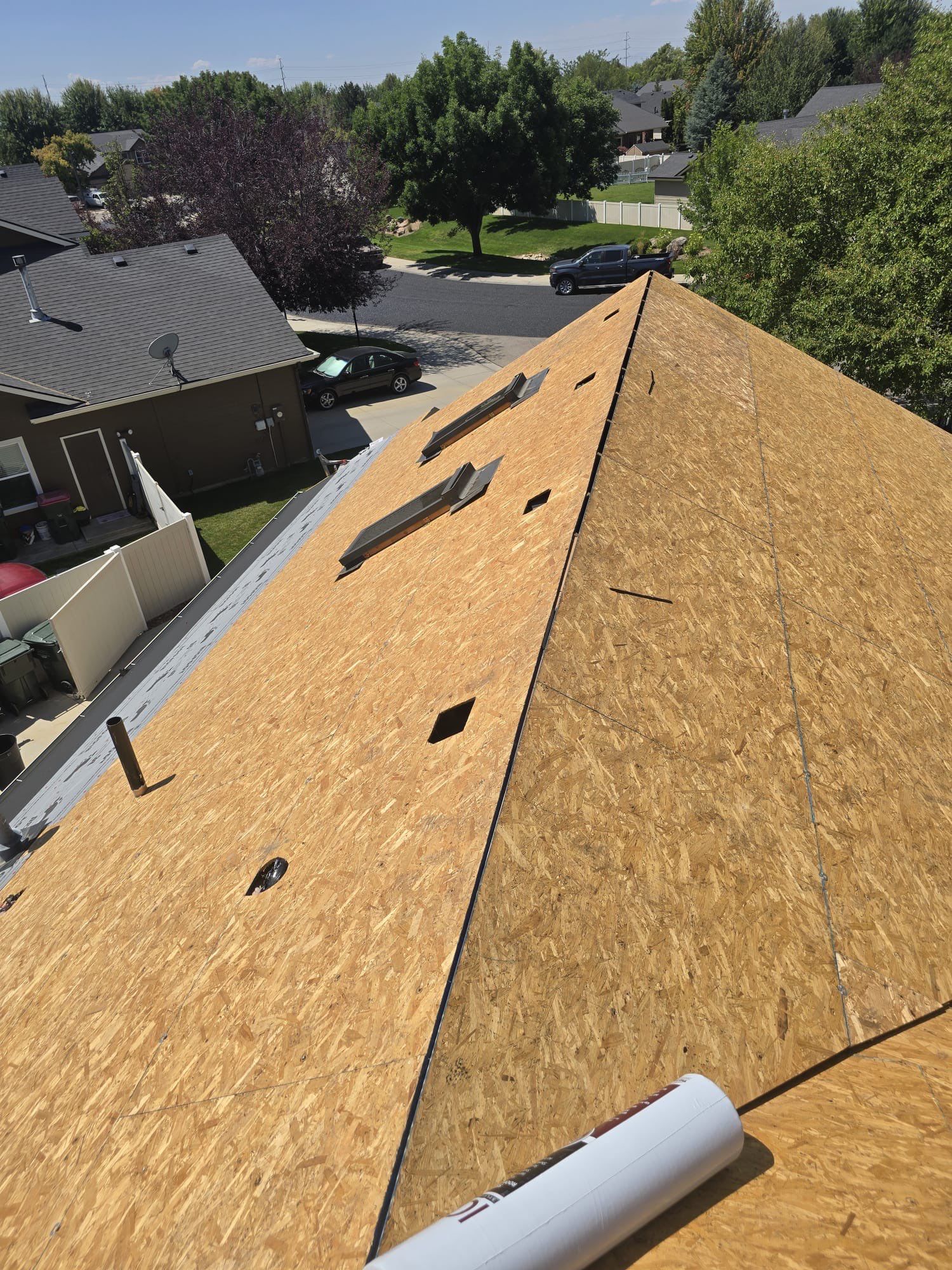 Complete Residential Roof Replacement Featuring Gray Architectural Shingles in Meridian by Olive Roofing
