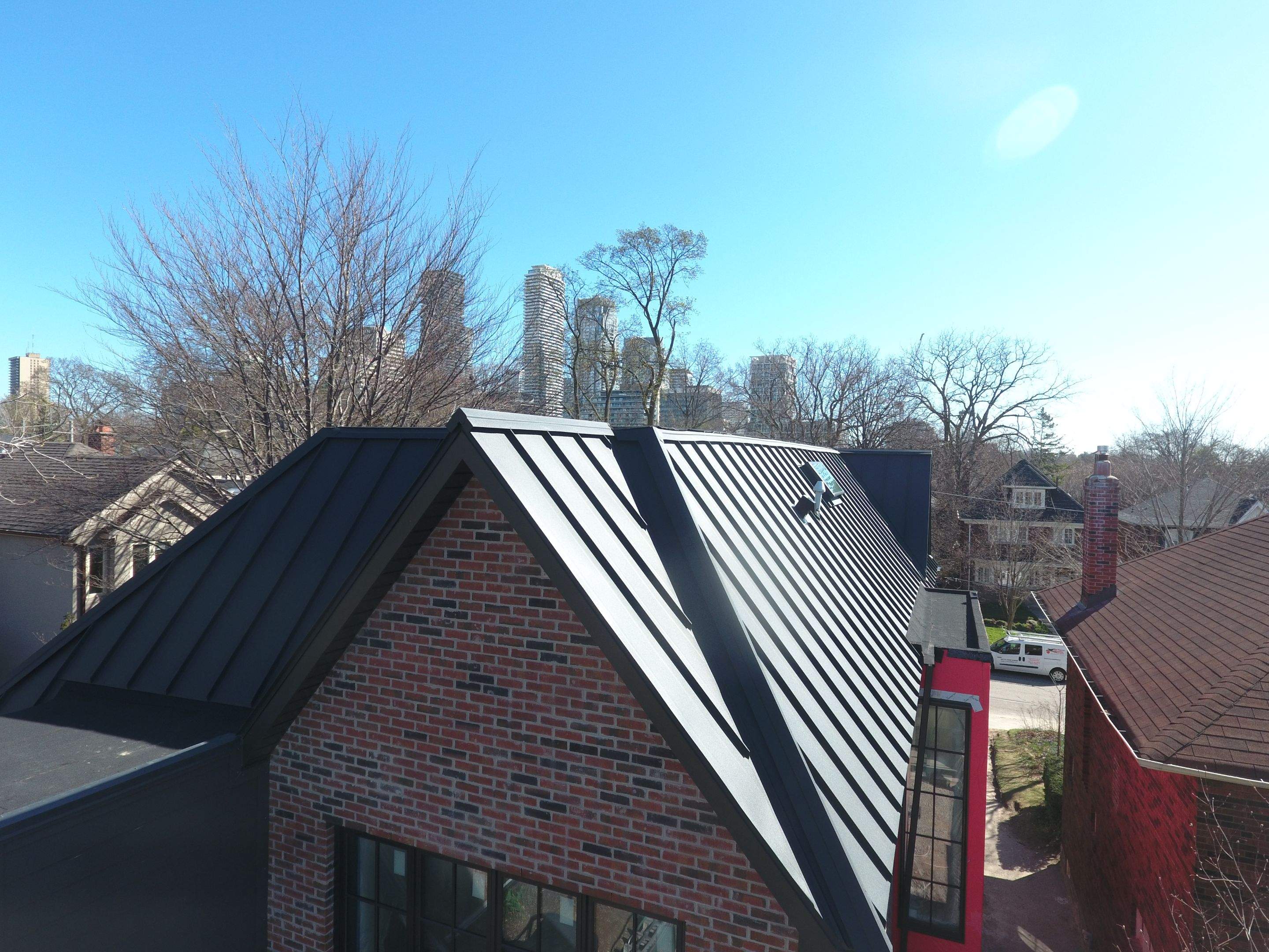 New Home Construction using 24 Ga Standing Seam Metal by Jay Carter Roofing & Sheet Metal