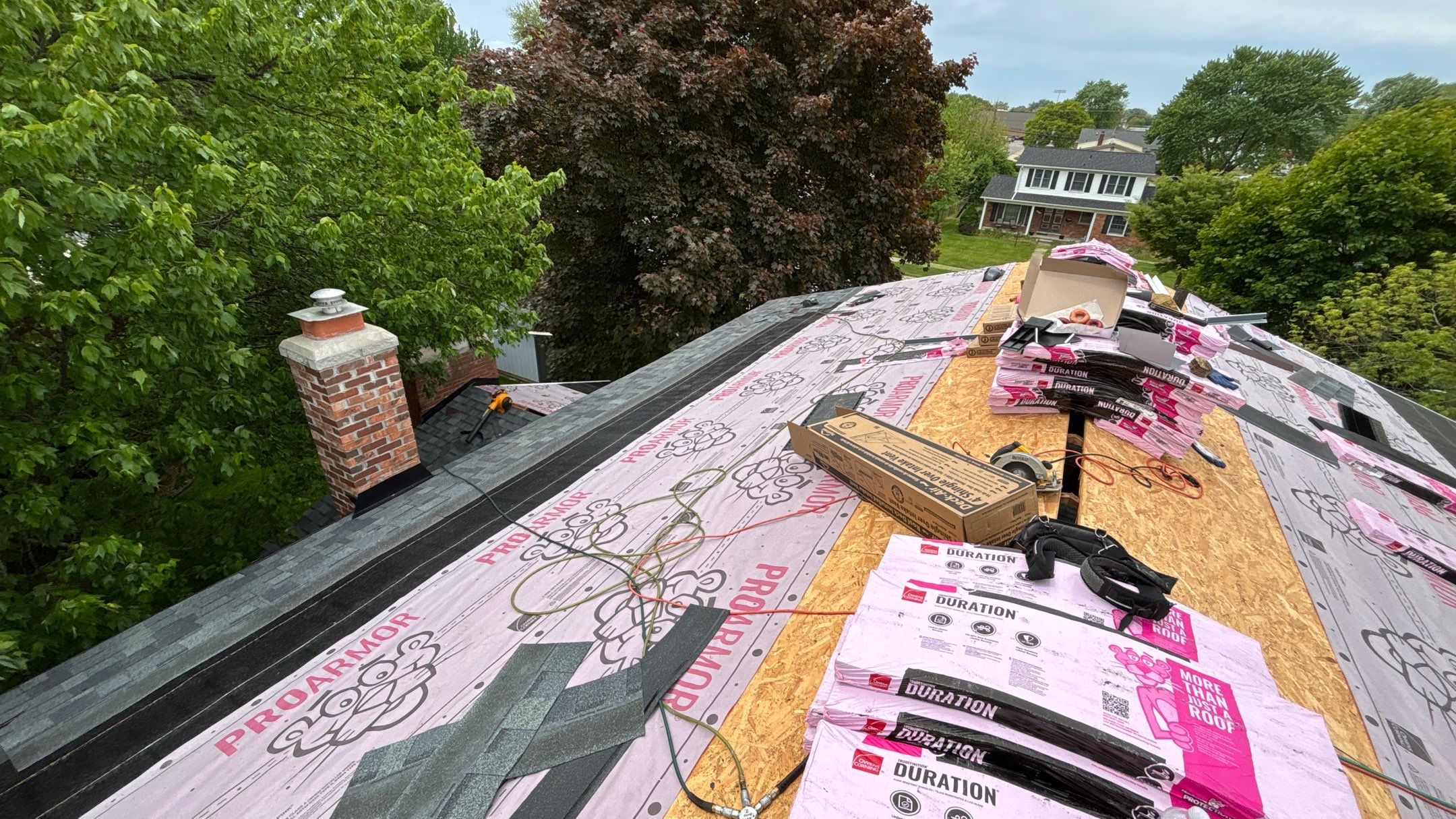 Roof Replacement using Owens Corning Estate Gray by 180 Contractors