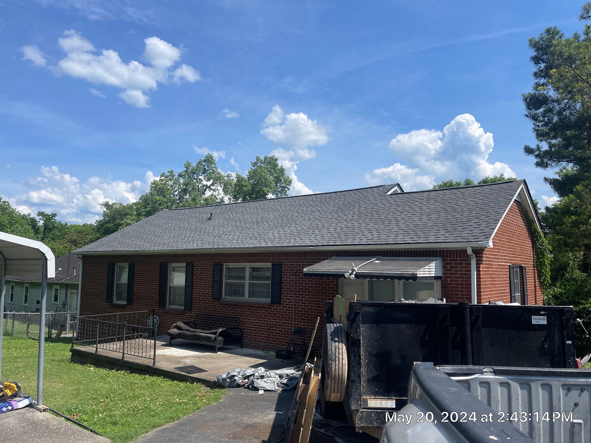 Residential Roofing Installation using GAF Timberline HDZ in Pewter Gray by Undersun Roofing 