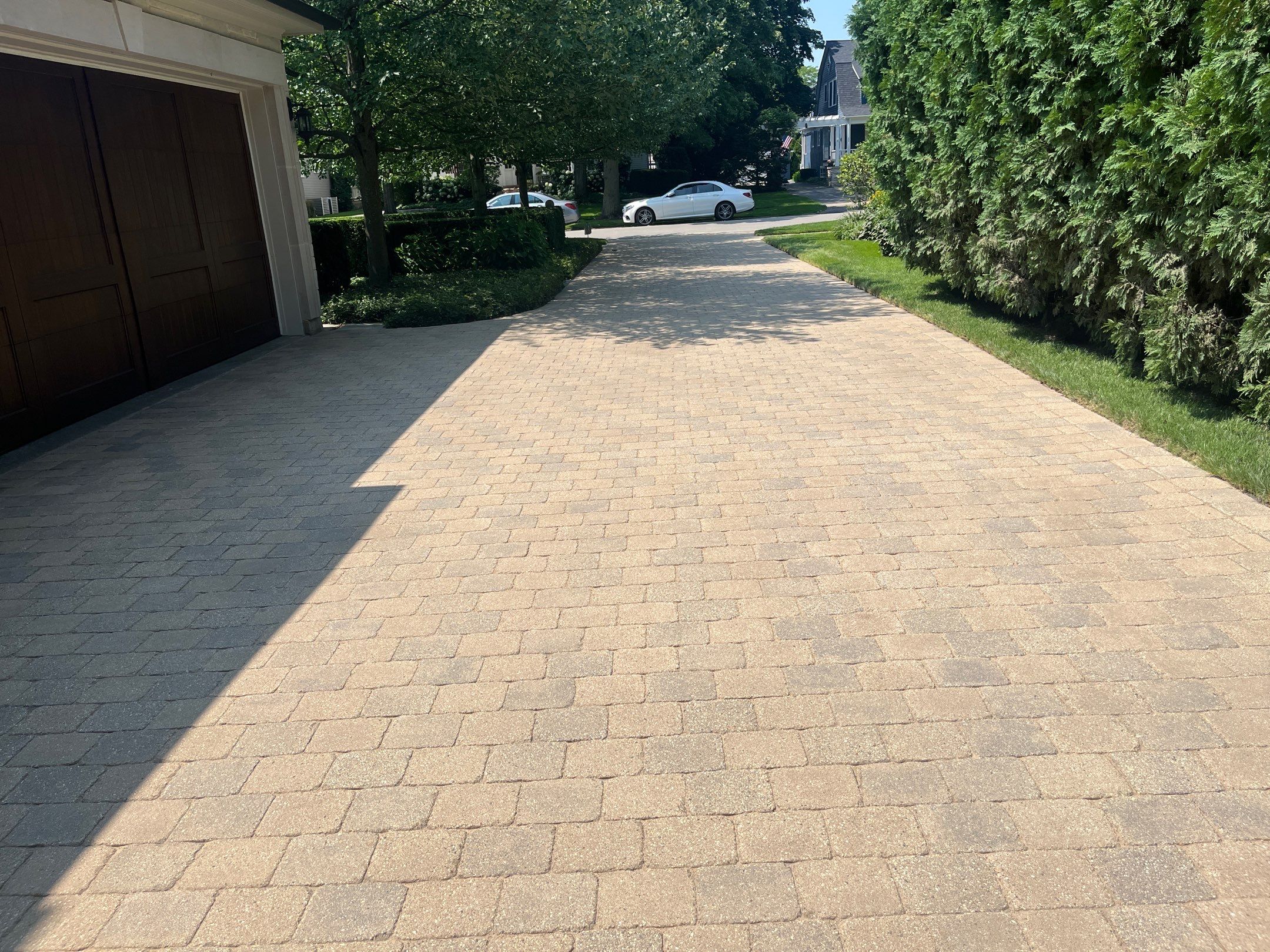 Brick paver clean, sand and seal.  using Surebond SB-1300 by Northern Power Washing LLC.