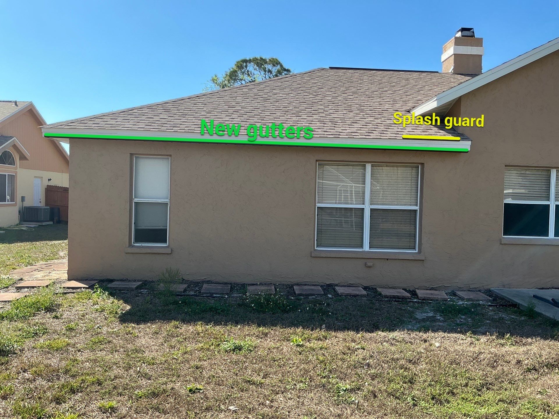 6 Inch Seamless Gutters using K-Style Seamless Gutters in Sarasota FL by Gutter Professors