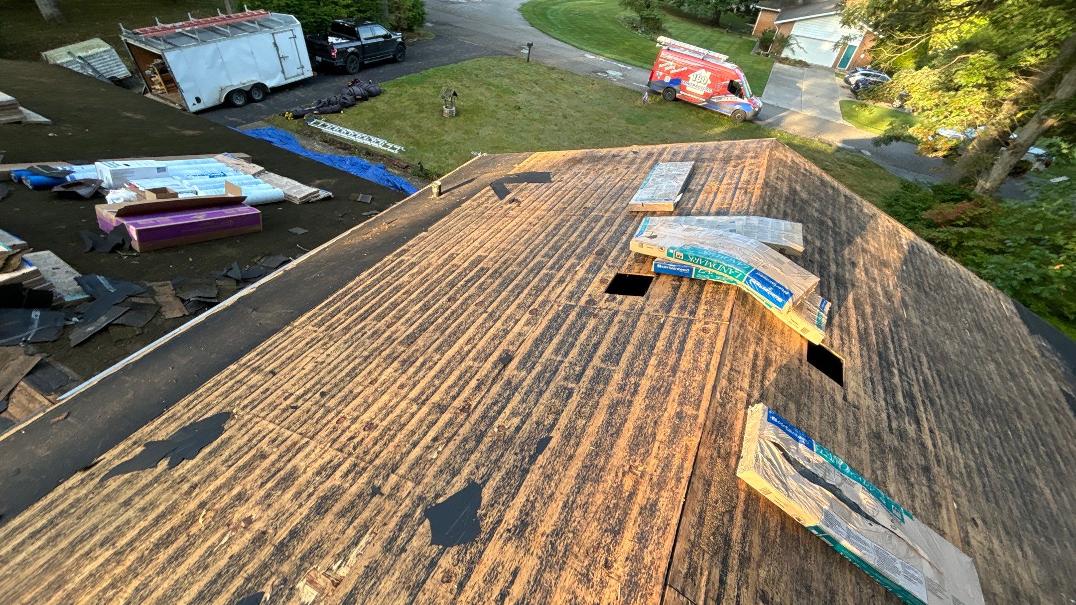 Roof Replacement using CertainTeed Landmark by 180 Contractors