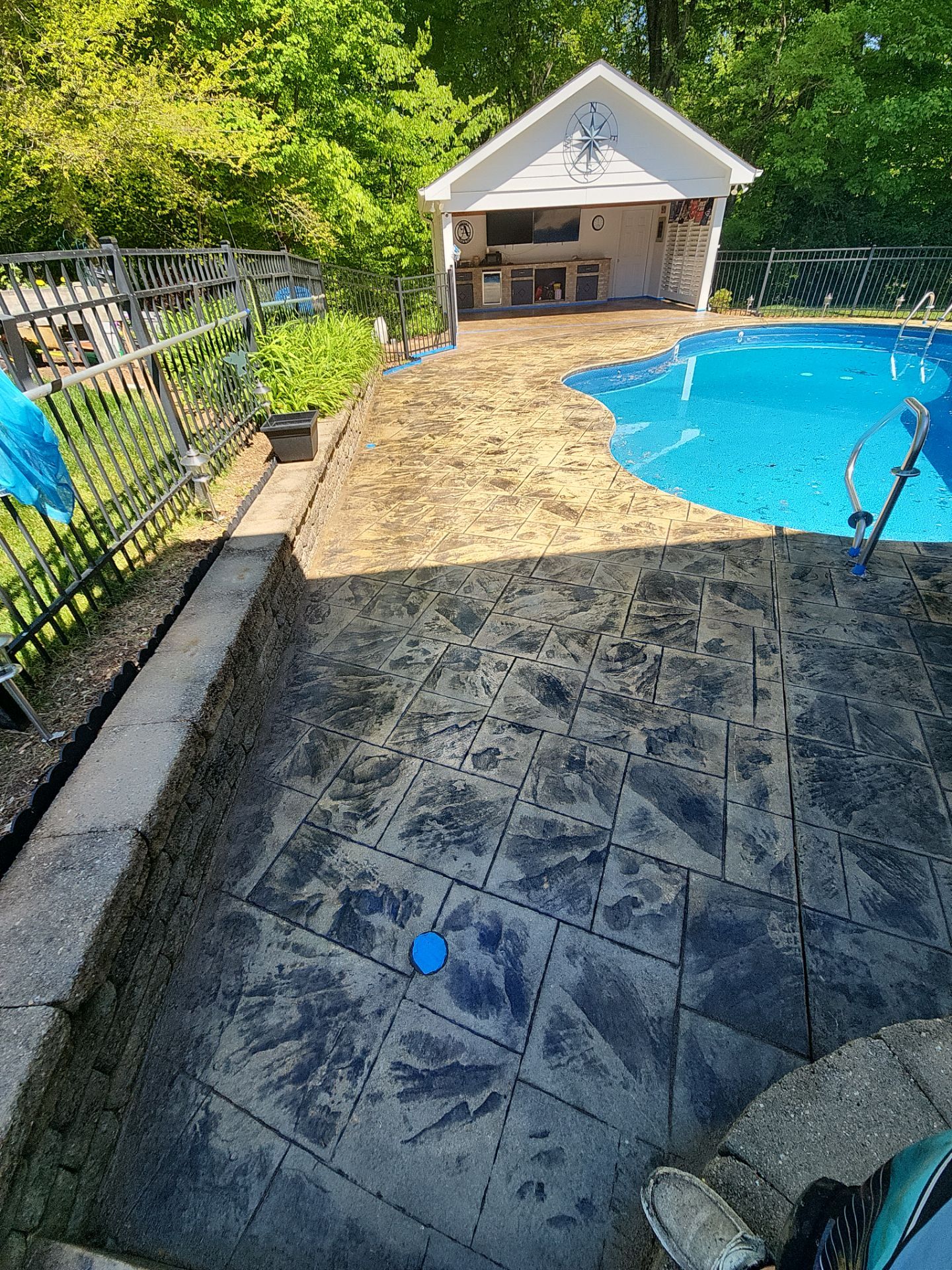 Pool Deck using AcryFin by DuraSeal