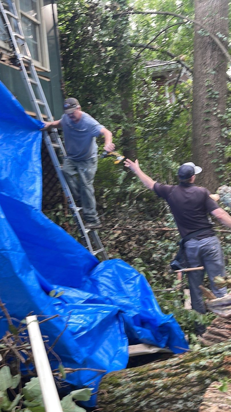 Emergency Roofing Services using GAF HDZ Architectural Asphalt Shingles by Mosaic Roofing Company