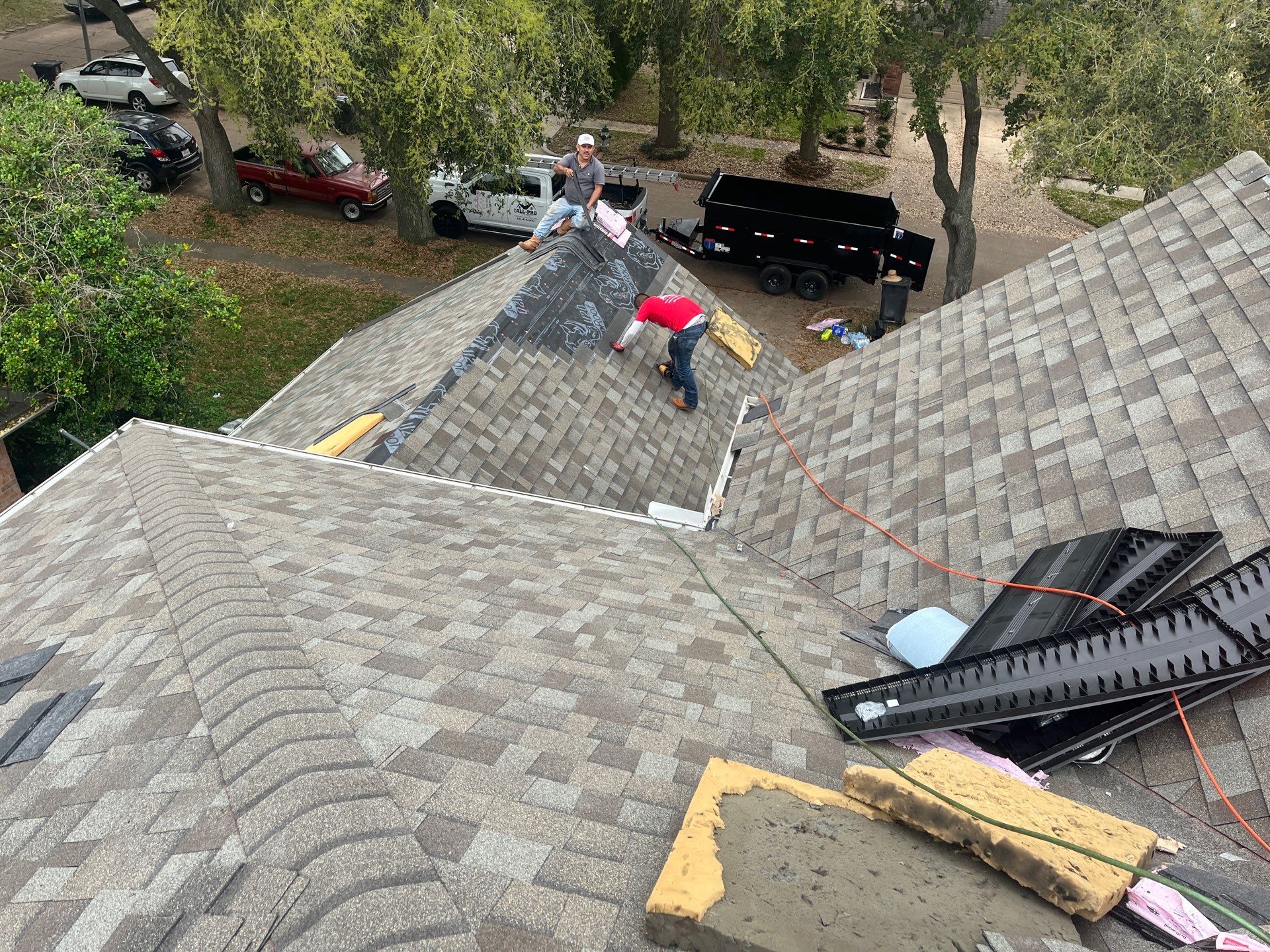 Residential Roofing Installation using Owen's Corning Duration (Lifetime) Shingles by Roof Repair Company