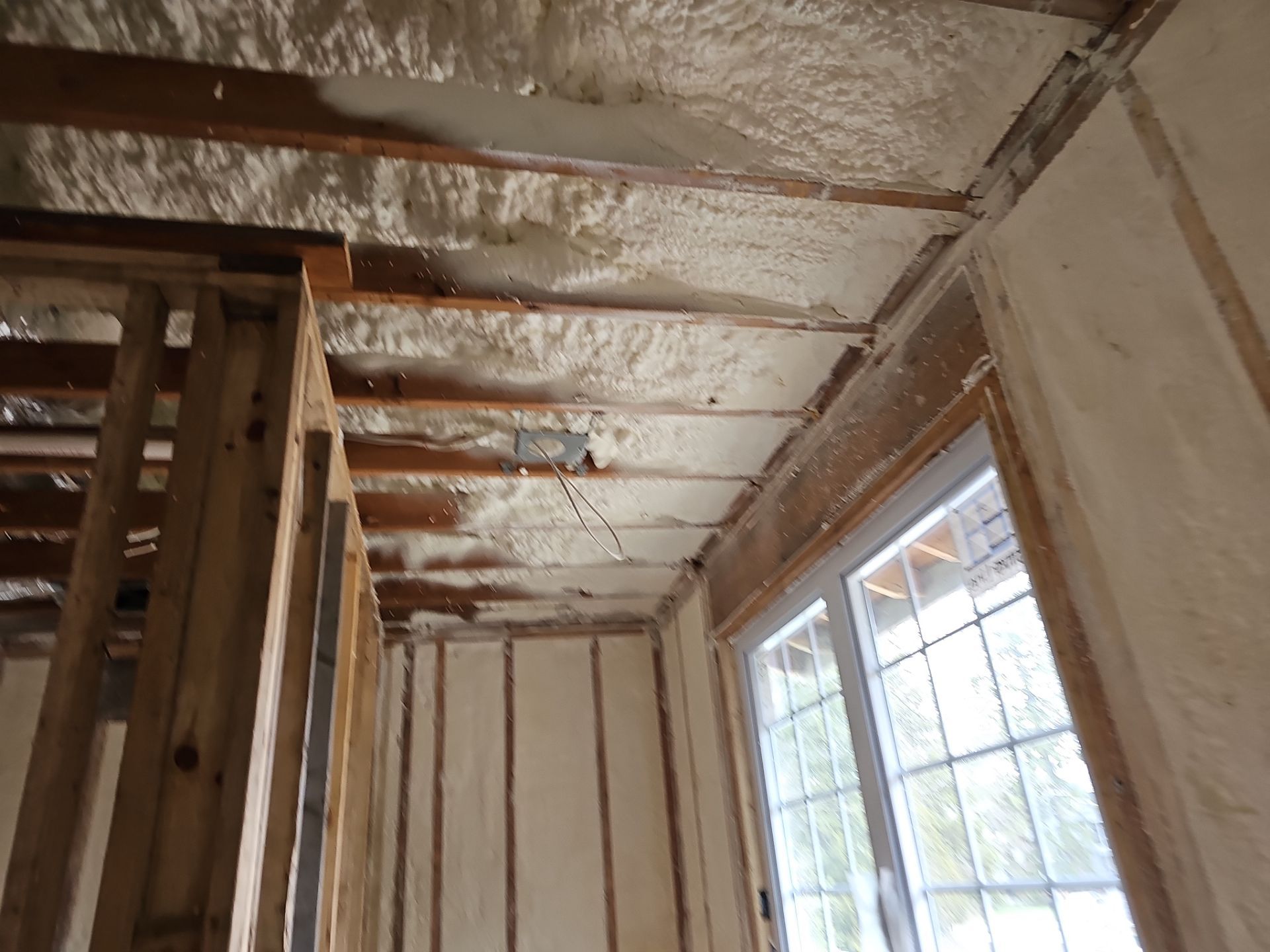 Basement Exterior Walls using Closed Cell Spray Foam by NYS Foam & Energy