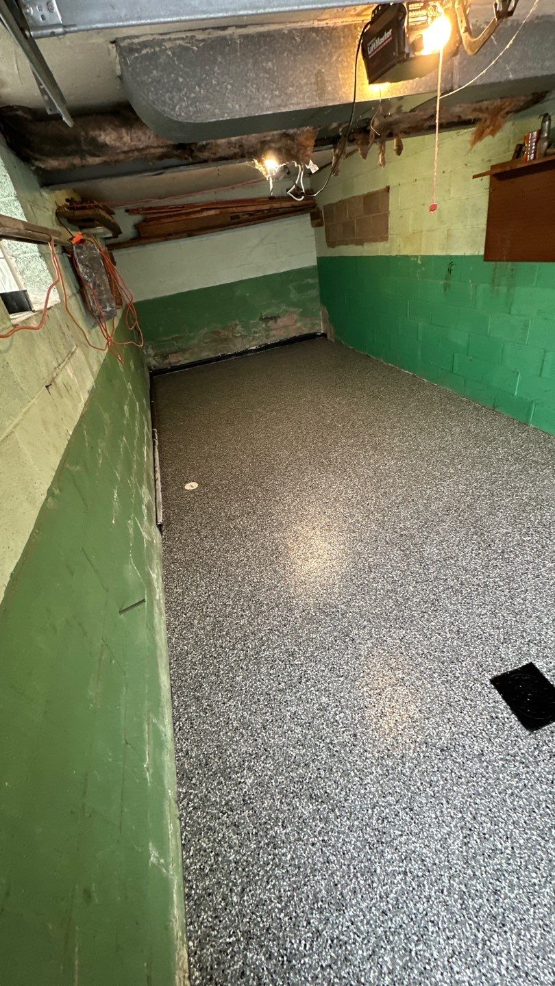 Basement + Garage Project in Pittsburgh by Floors in a Day, Inc