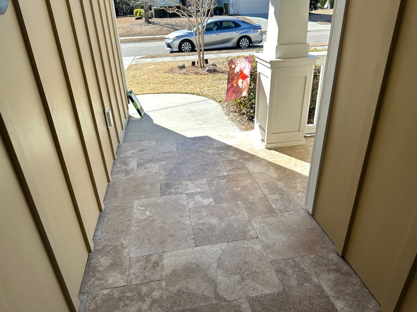 Travertine using Concrete Sealant by DuraSeal