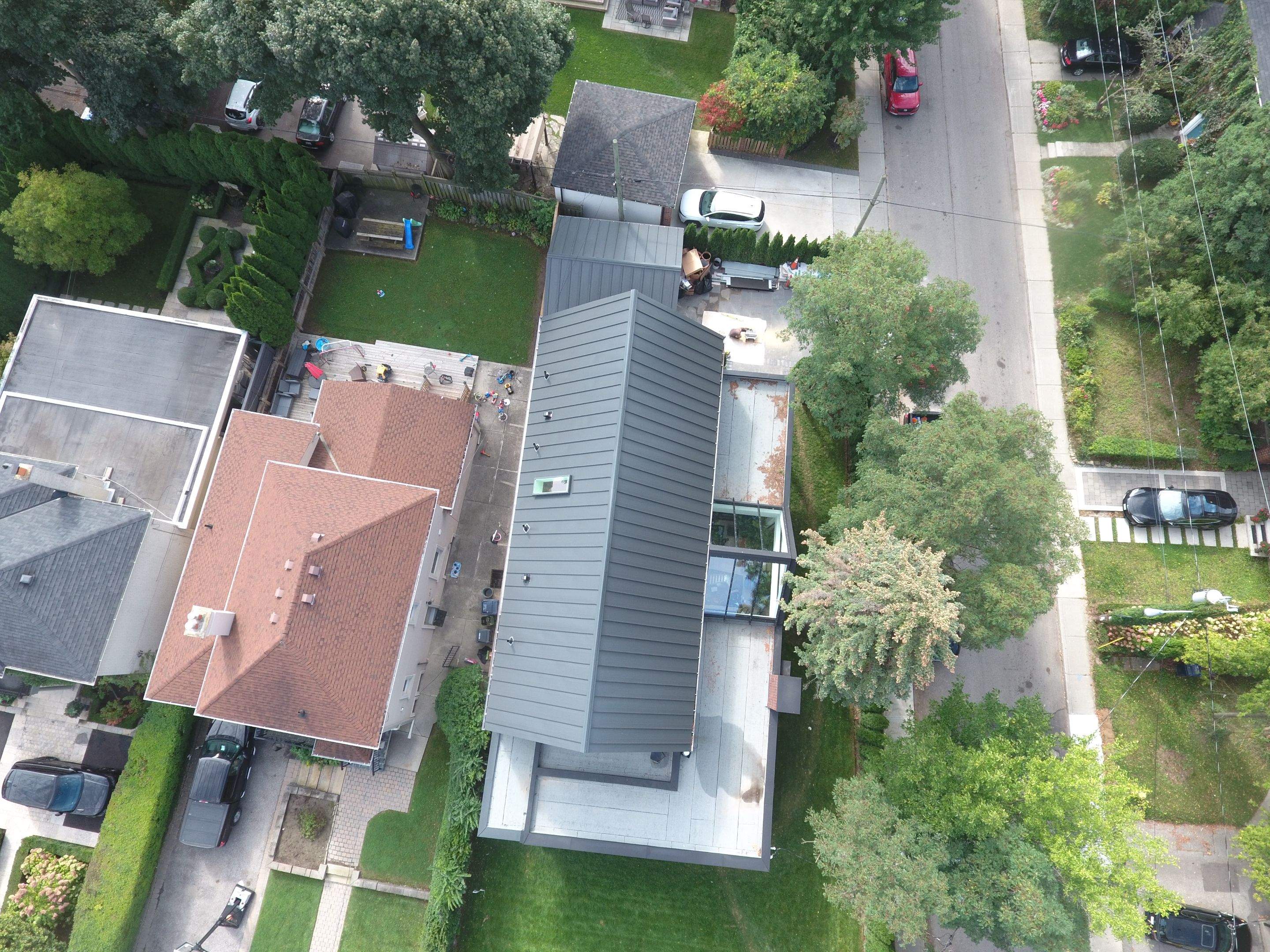New Home Construction using 16" Standing Seam Panels by Jay Carter Roofing & Sheet Metal
