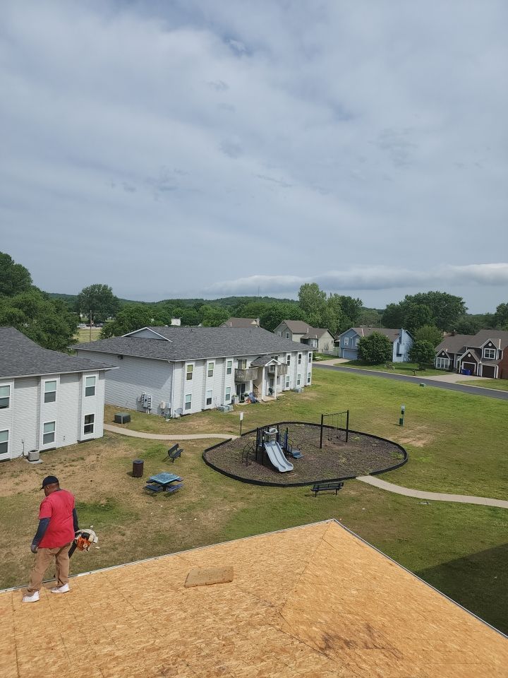 Multifamliy Complex ROOF REPLACEMNT with Ventilation Upgrades using Malarkey Vista Class III IR Shingles by Gorilla Exteriors Contracting, LLC
