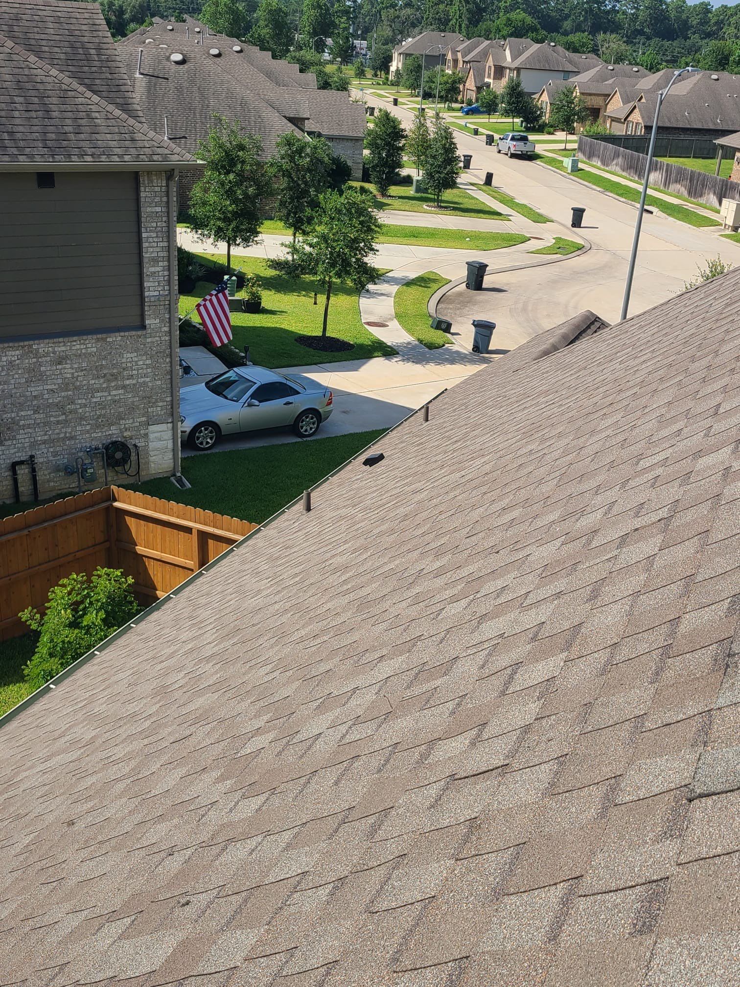 Hail Damage using Owen's Corning Duration (Lifetime) Shingles by Roof Repair Company