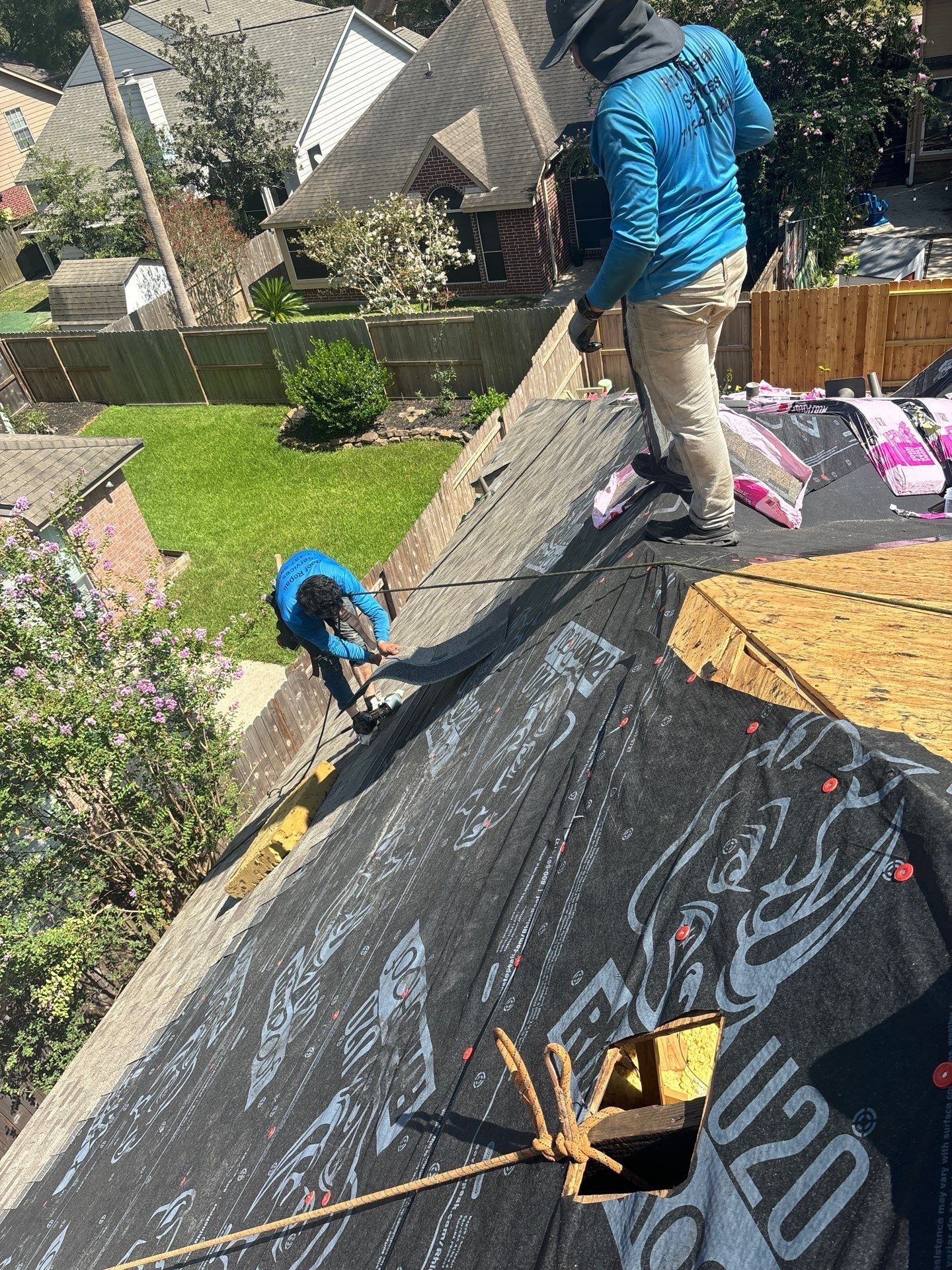 Residential Roofing Installation using Owen's Corning Duration (Lifetime) Shingles by Roof Repair Company