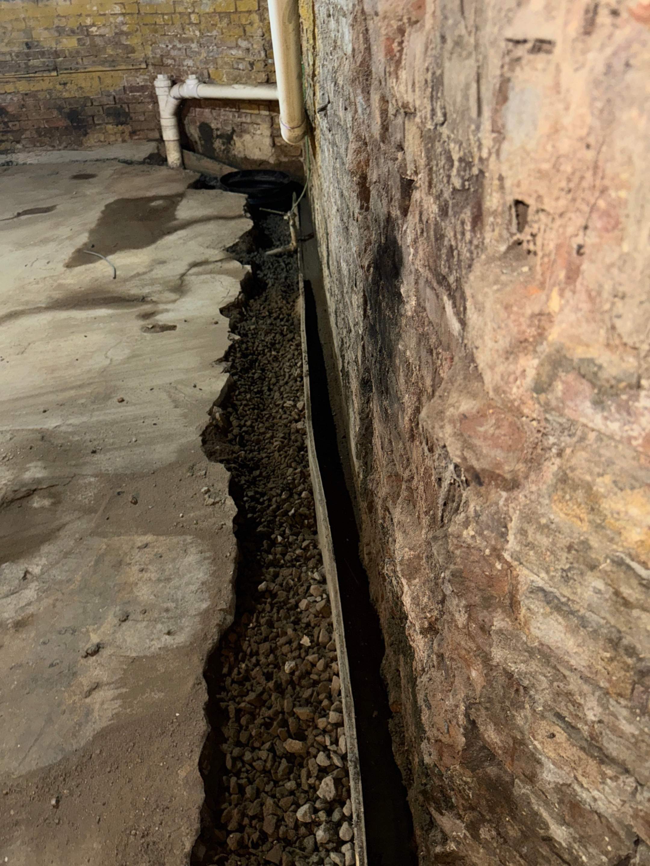 Interior French Drain & Wall Vapor Barrier in Newark, NJ  by Pure Service Pro, LLC 
