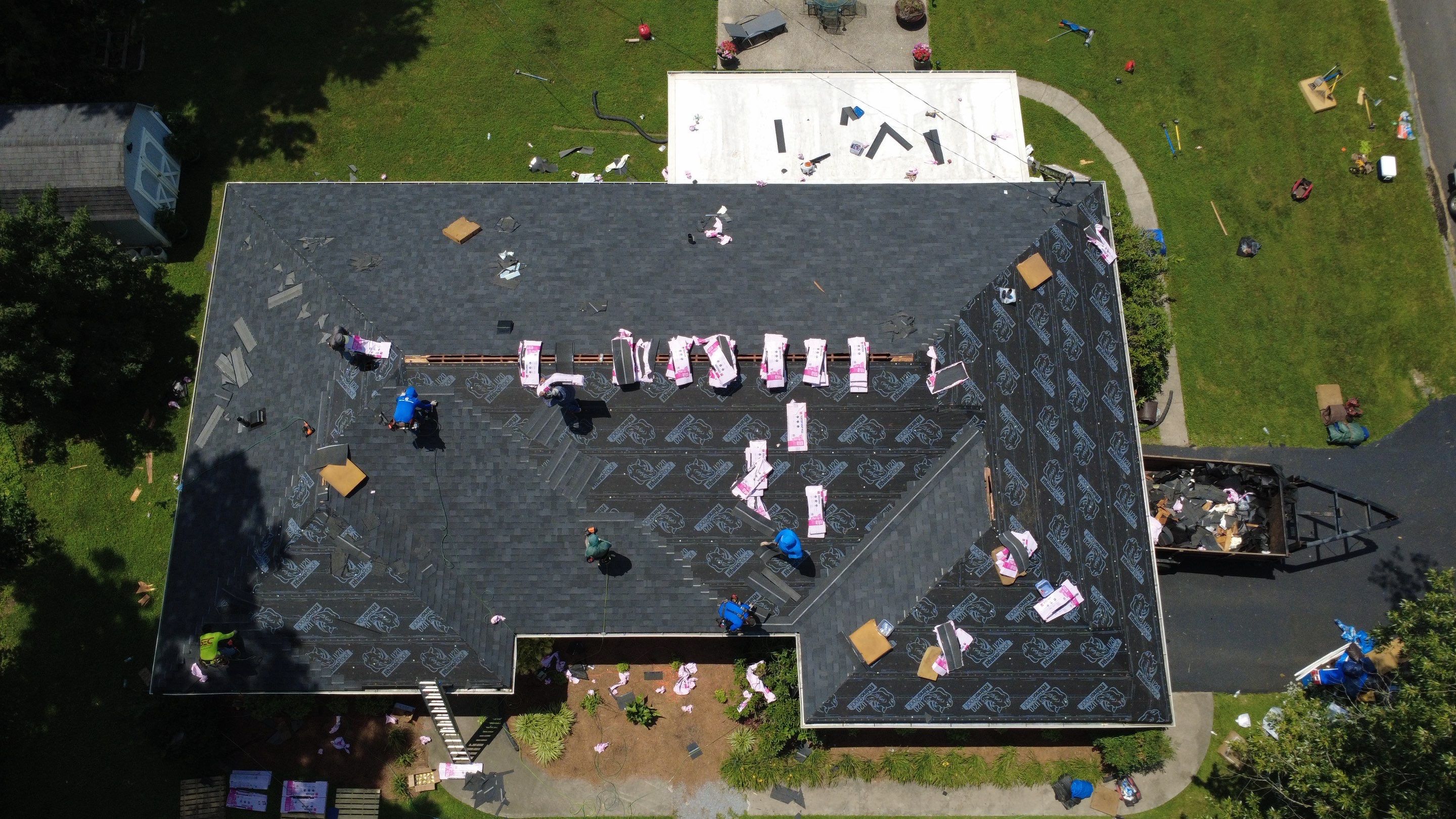Full Shingle Roof Installation and Structural Decking Repair in Danville by Stout Exteriors