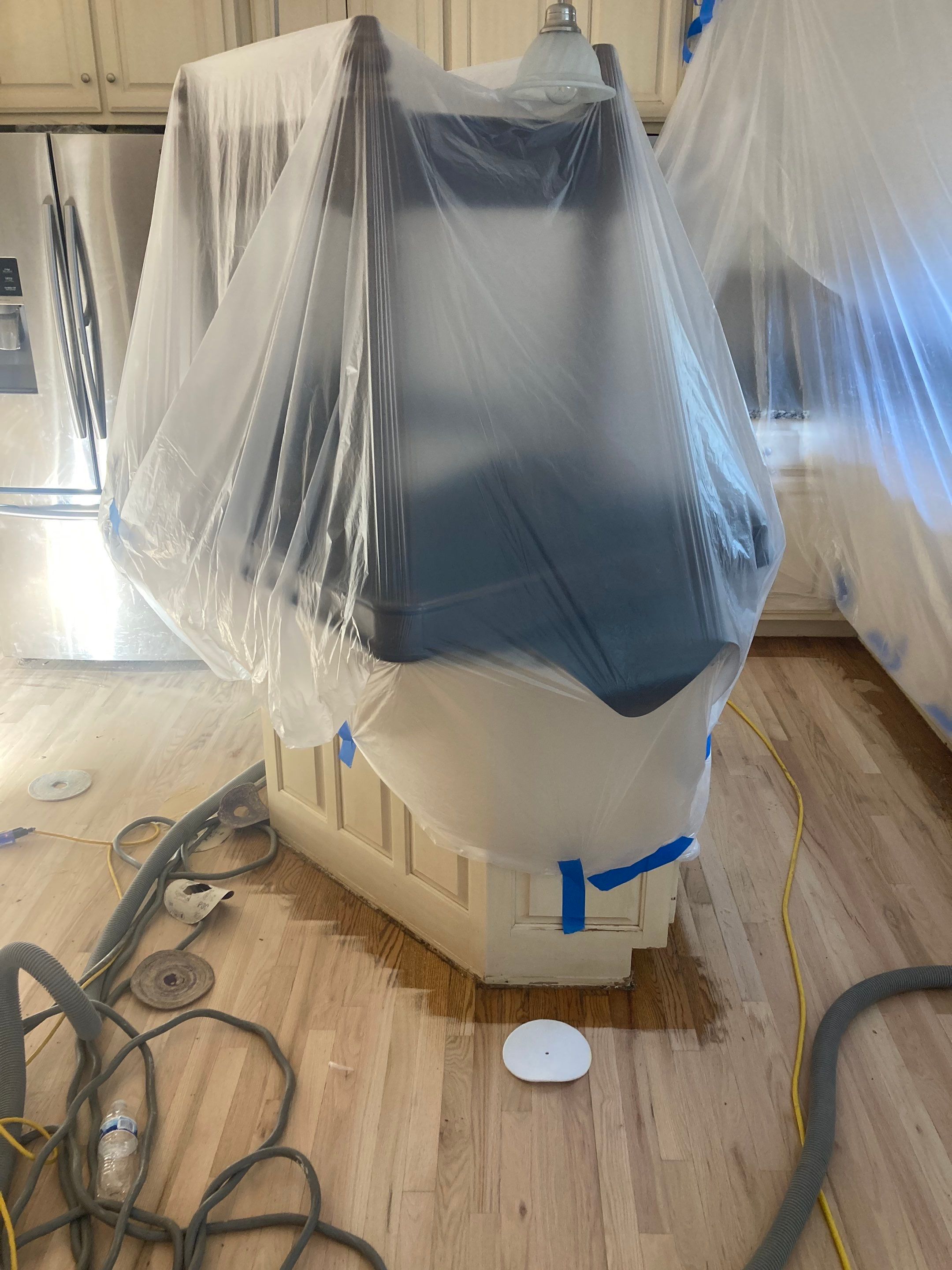 Refinish Red Oak hardwood by Footprints Floors of Nashville