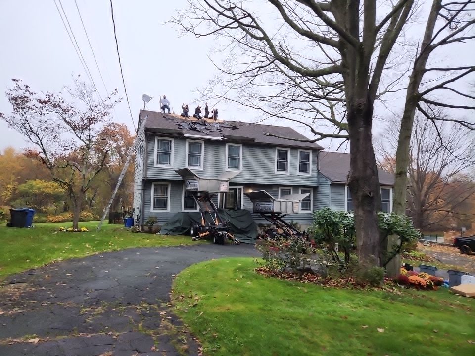 Residential Roofing Installation using Owens Corning TruDefinition Onyx Black by A Plus Exterior