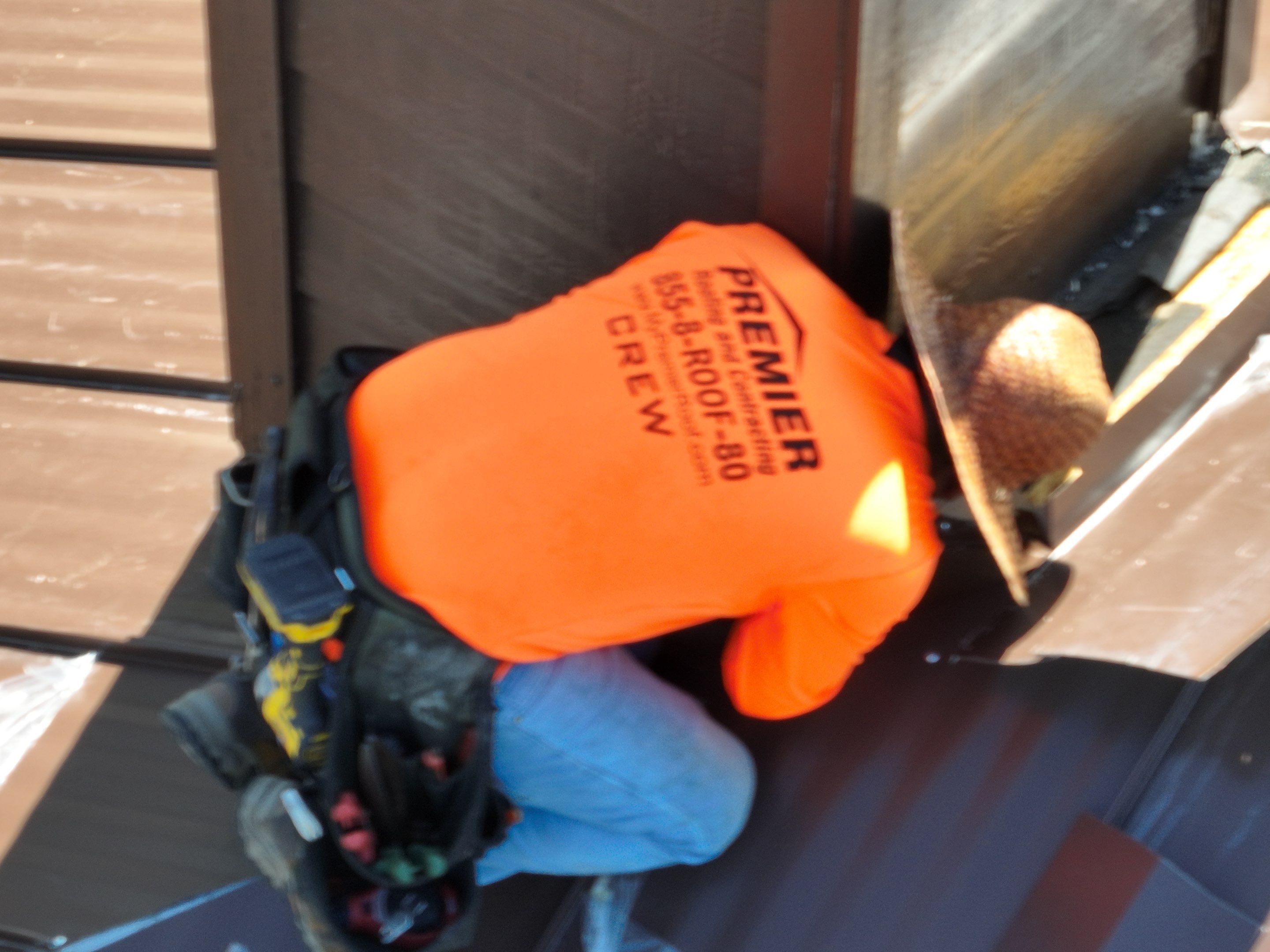 Residential Metal Roof Installation using McElroy Metal by Premier Roofing and Contracting
