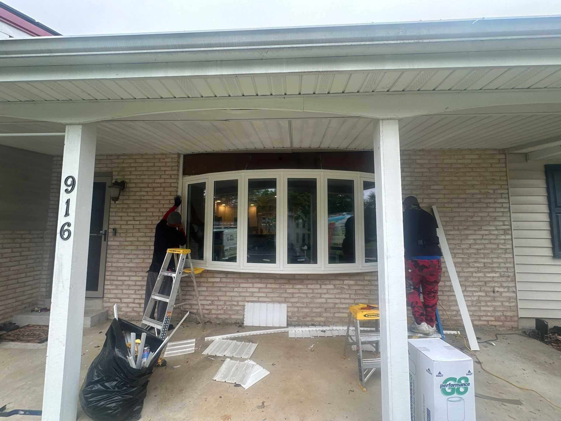Double Hund Windows and Bow by Aspen Home Improvements