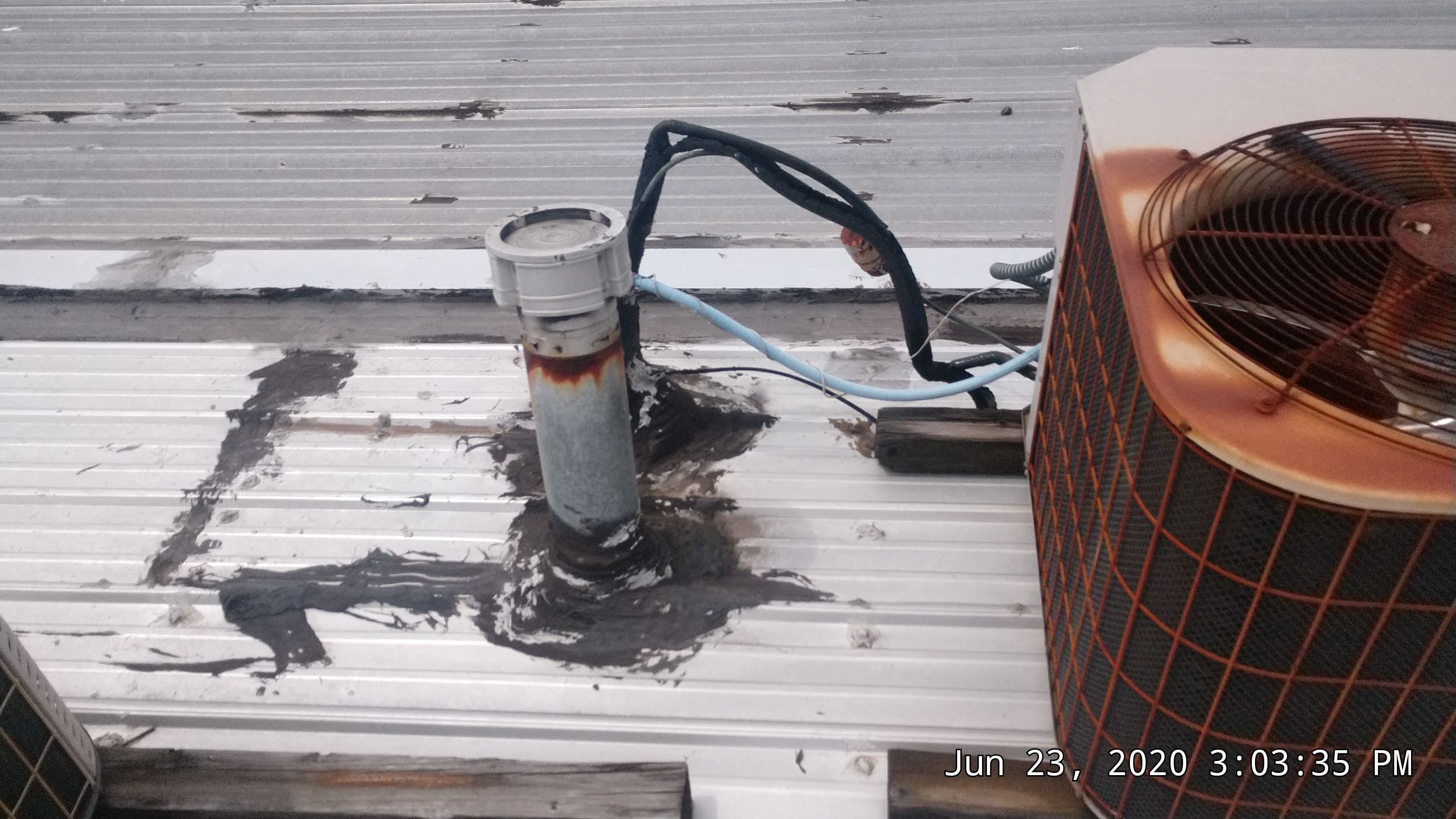 Commercial Metal Restoration System using Aldocoat Coatings by Hostetler Roofing